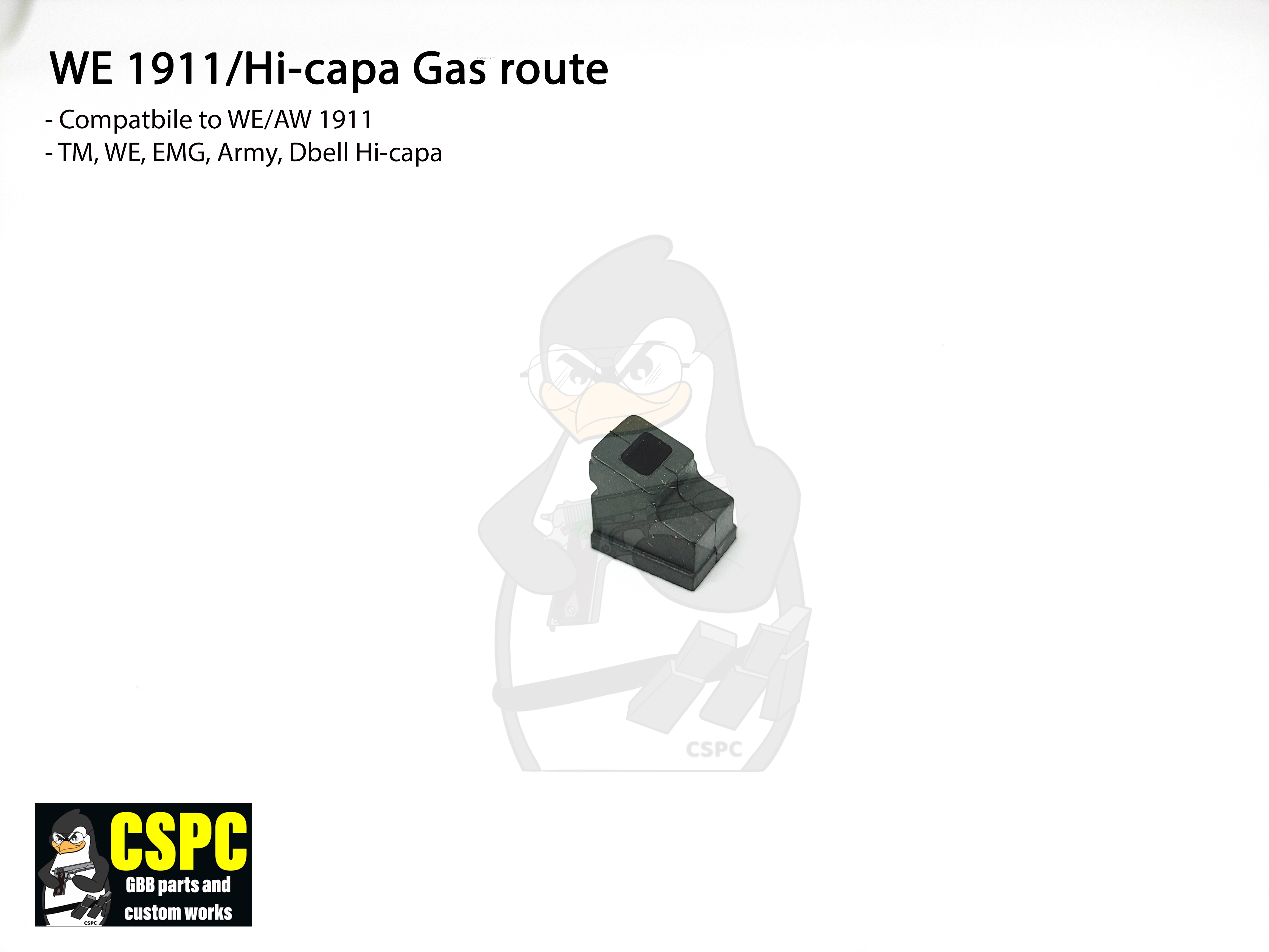 WE HICAPA/1911 Gas route