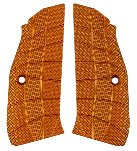 LOKGRIPS  CZ Shadow 2 Compact Thin GridLOK Aluminum - Orange 
