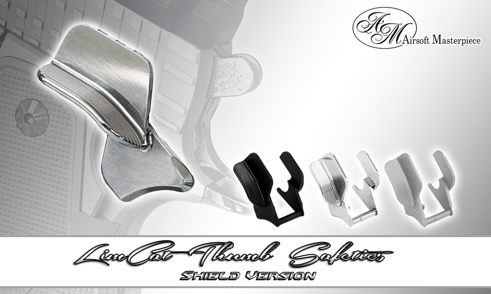 Airsoft Masterpiece Steel Thumb Safeties – Shield