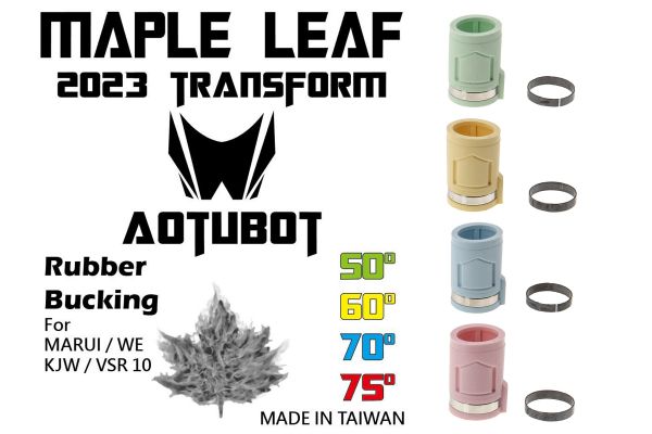 Maple Leaf 2023 Transformers "Autobot" Hop Up Rubber Bucking for Marui TM / WE / KJW GBB & VSR ( Degree 50° / 60° / 70° / 75° )