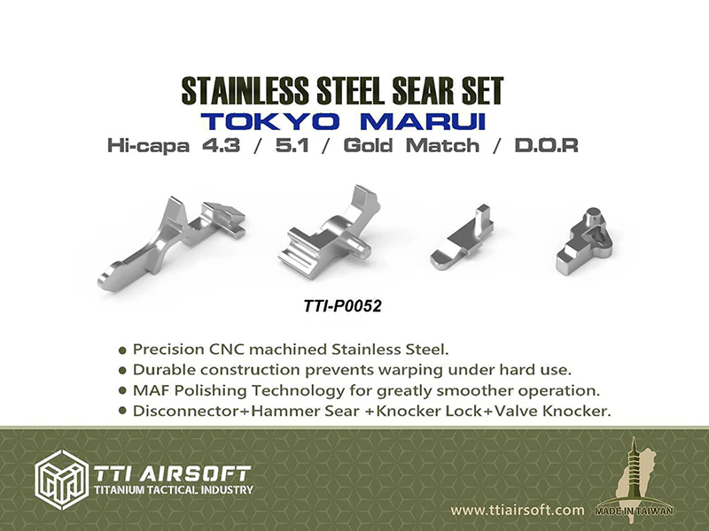 TTI TM HICAPA 4.3/5.1 FULL CNC STANLESS STEEL SEAR SET