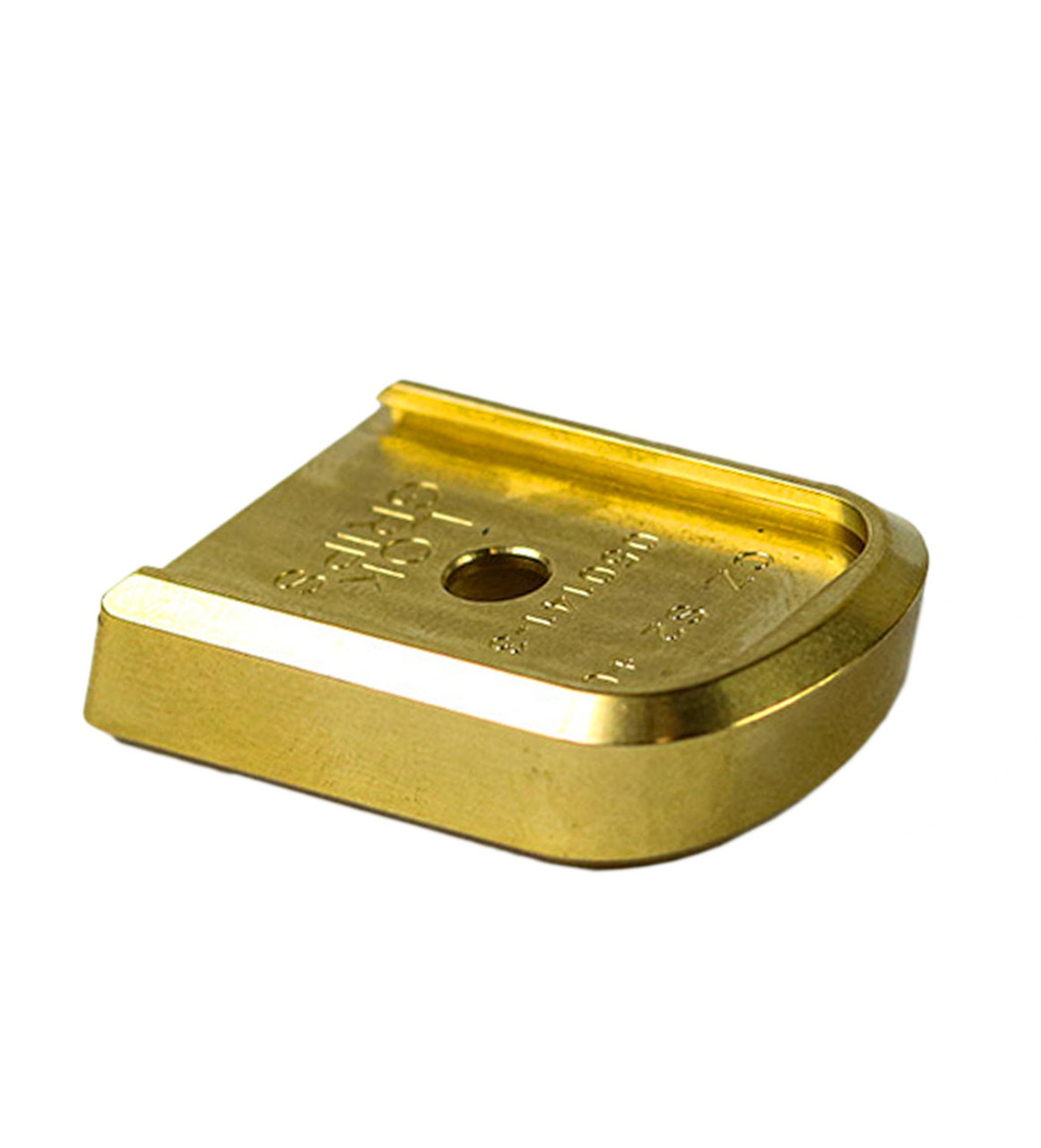 LOKGRIPS CZ Shadow 2 Magazine Base Pads Brass +0