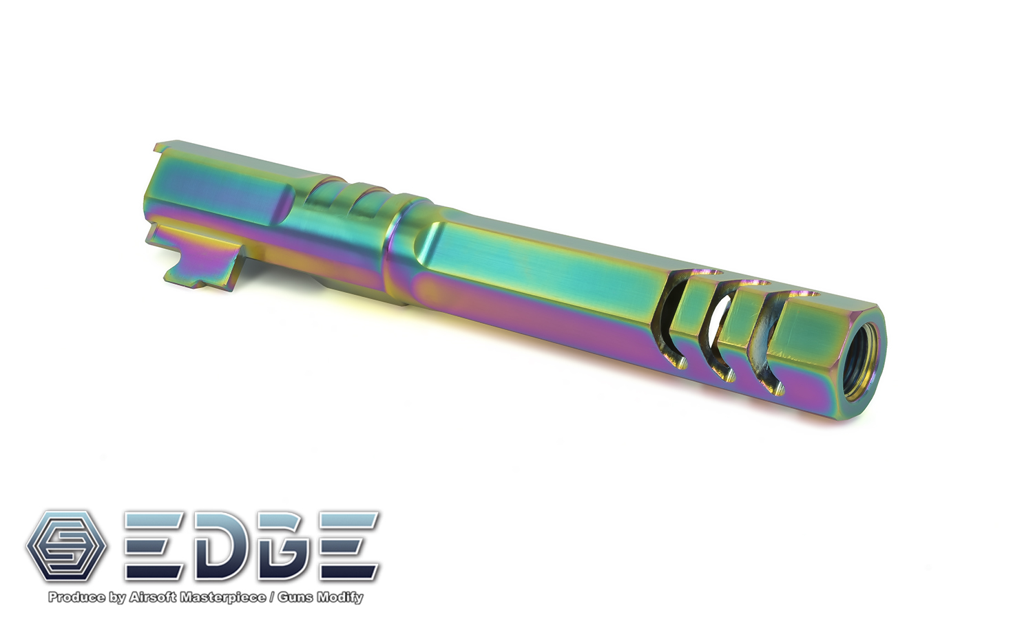 EDGE Custom “HEXA” Stainless Steel Outer Barrel for Hi-CAPA 5.1 - RAINBOW