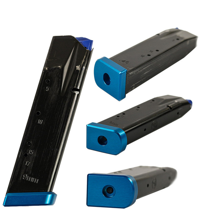 LOKGRIPS CZ Shadow 2 Magazine Base Pads Brass +0 