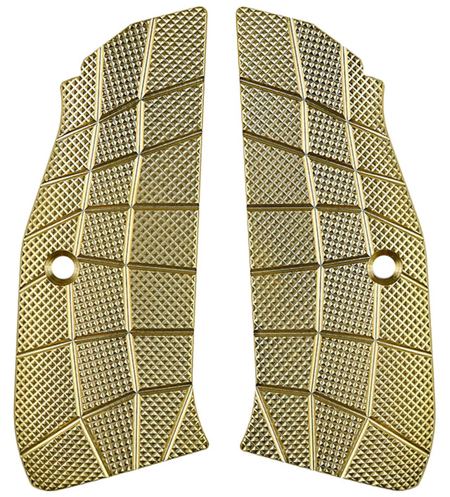 LOKGRIPS CZ Shadow 2 Thin GridLOK Brass