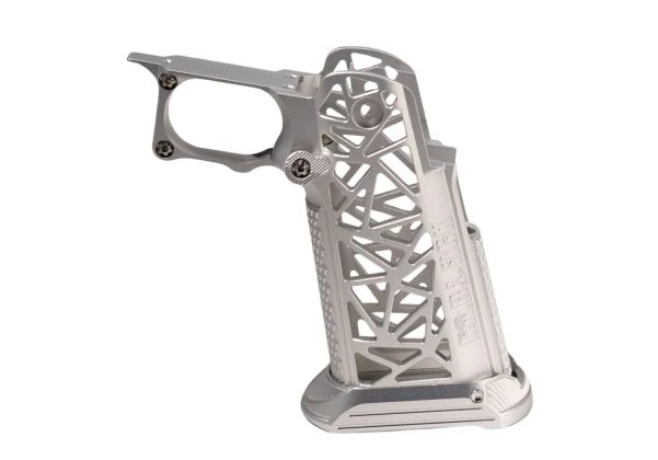 Dr. Black Aluminum Grip for Hi-Capa GBBP (Type A) (SILVER)