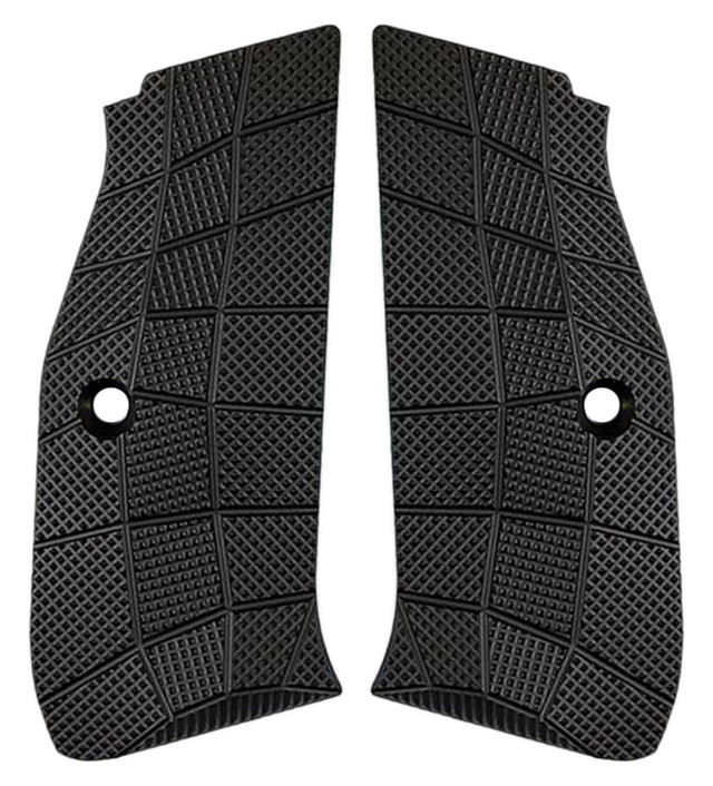 LOK GRIPS CZ Shadow 2 Palm Swell GridLOK Brass BLACK CERAKOTE