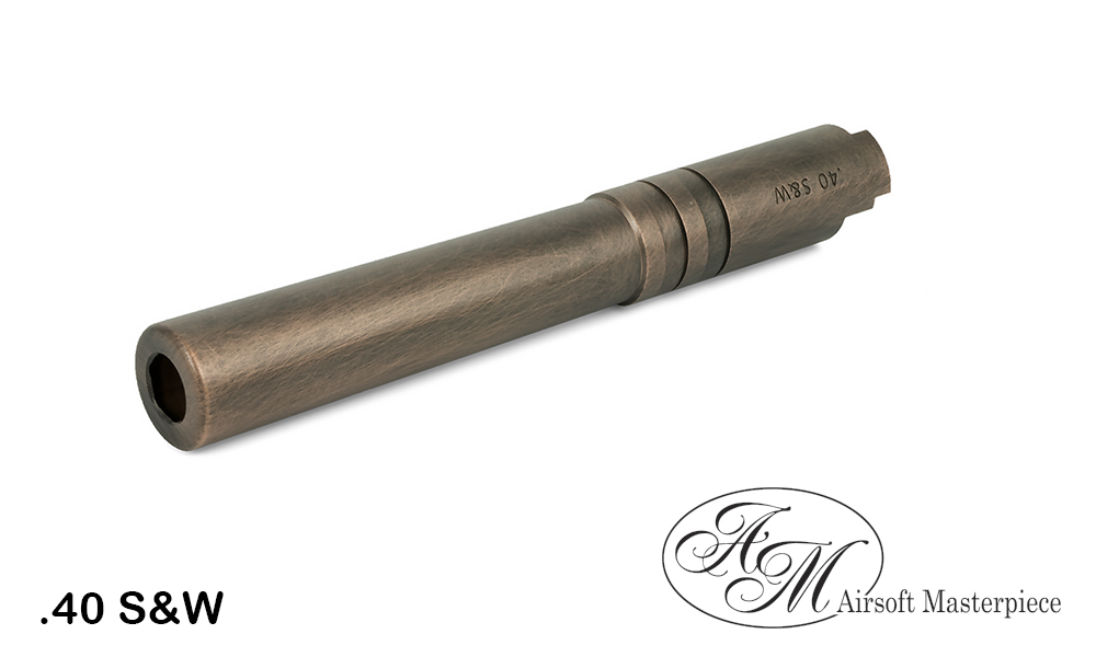 Airsoft Masterpiece .40 S&W STEEL Threaded Fix Outer Barrel for 5.1 copper