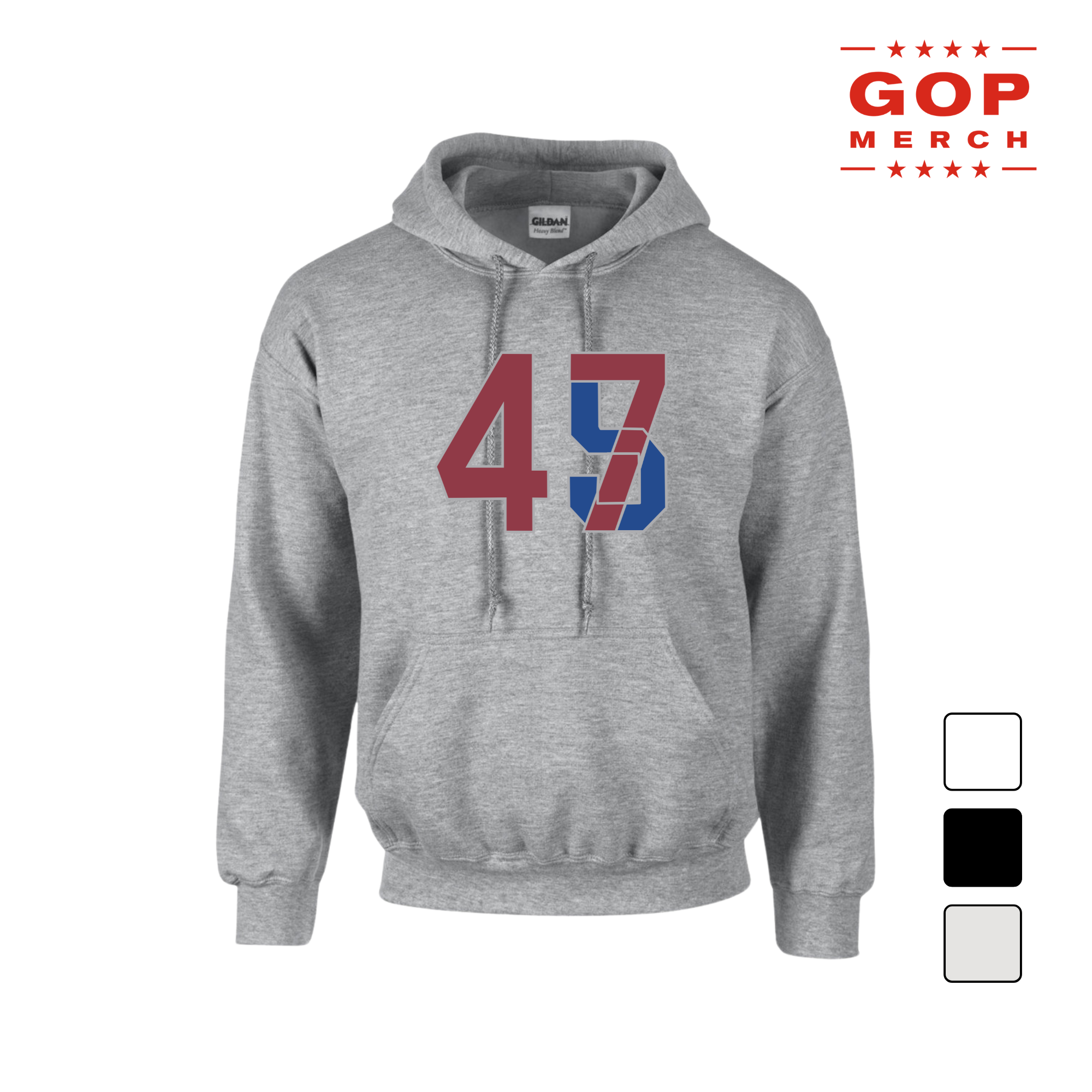 4547 Overlay Hooded Sweatshirt