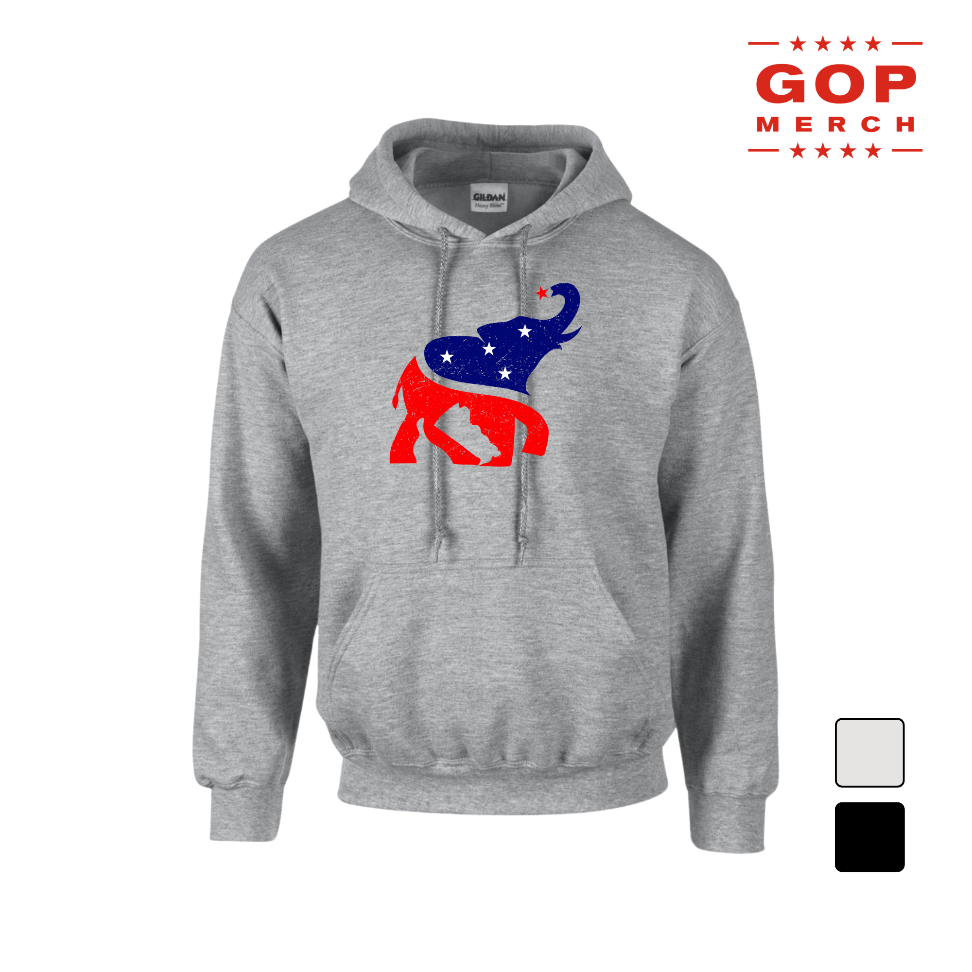 Republican Elephant Hooded Sweatshirt