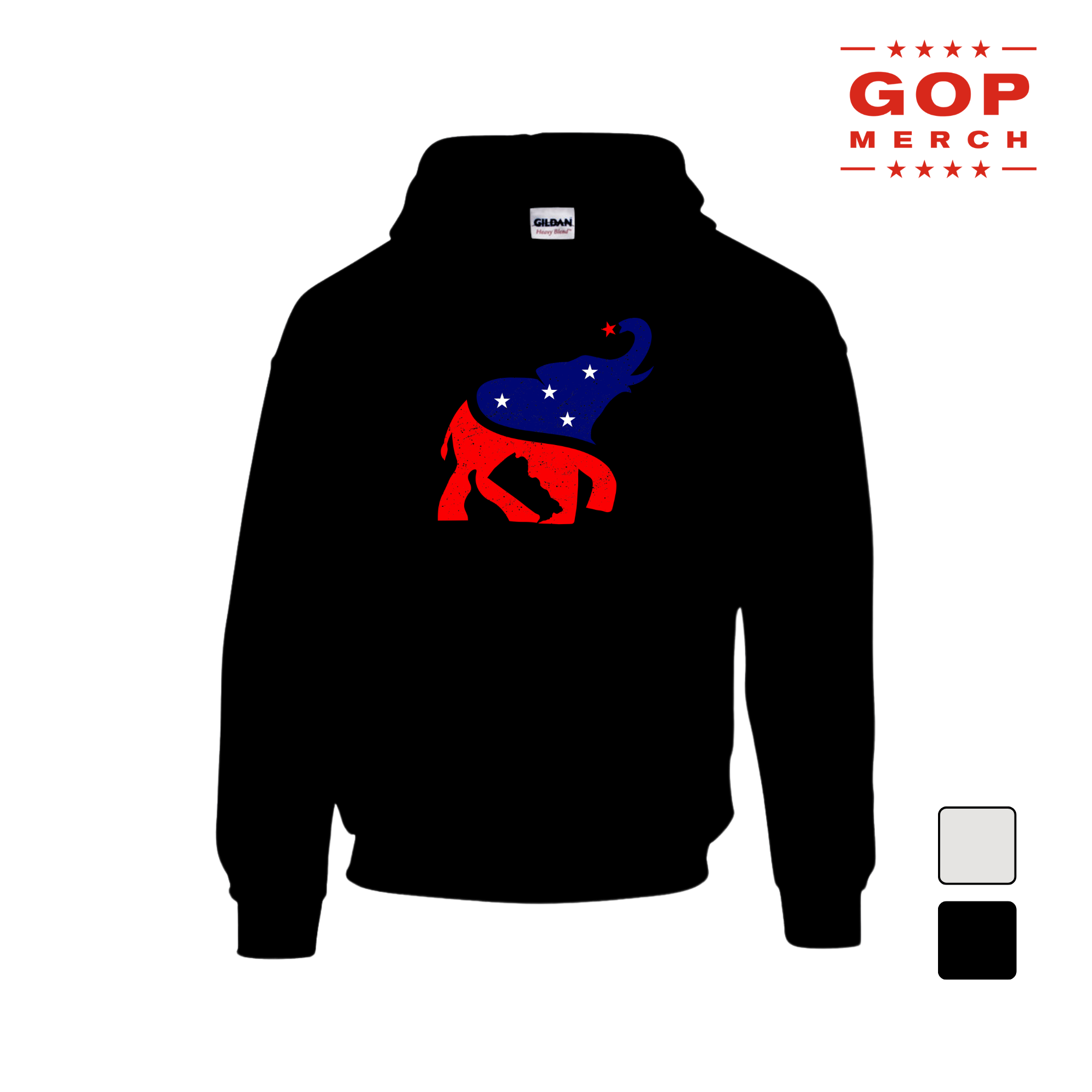 Republican Elephant Hooded Sweatshirt