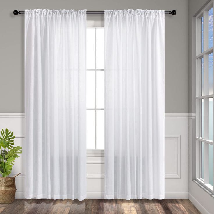 Three plate curtains