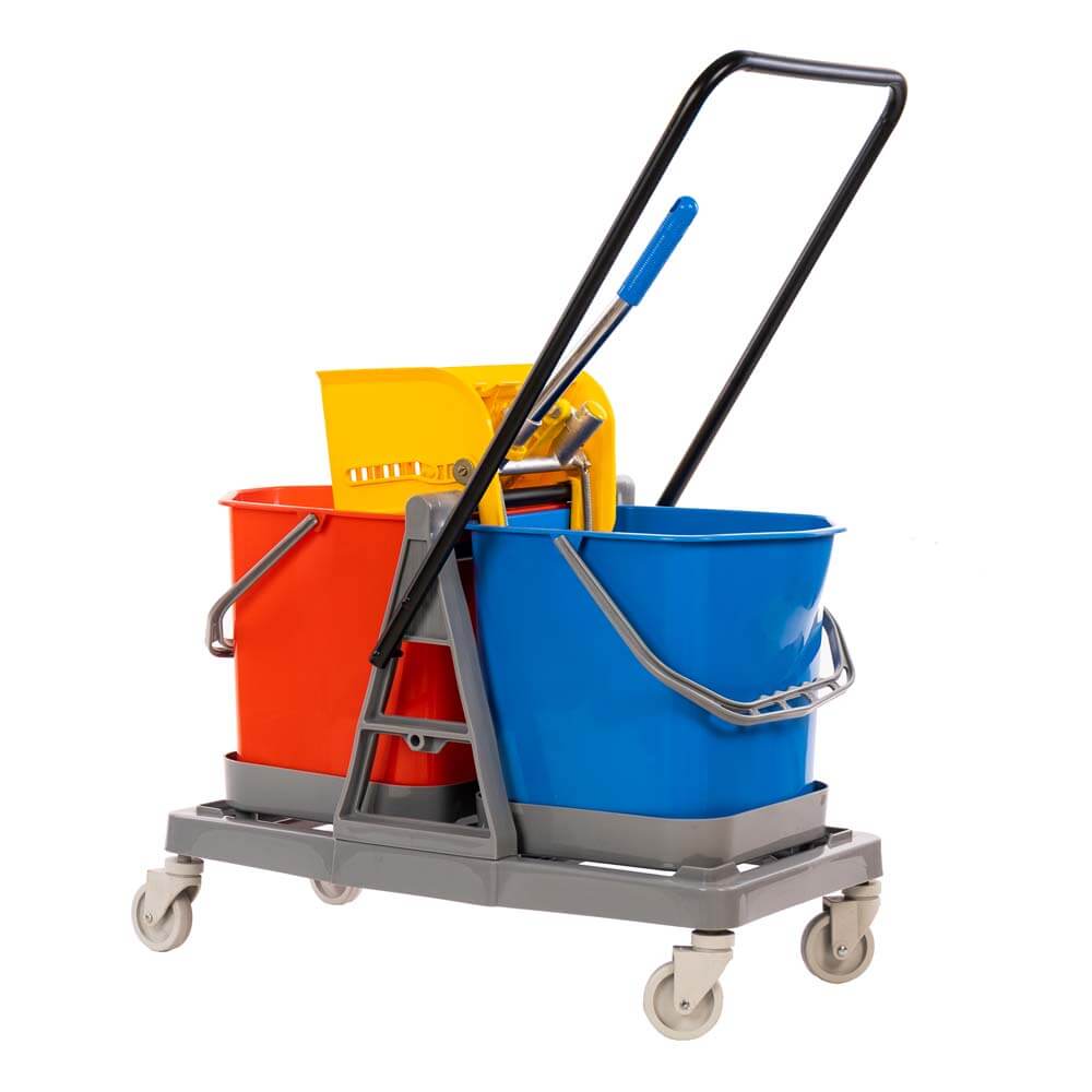 Dual Chamber Mop Bucket with Wringer