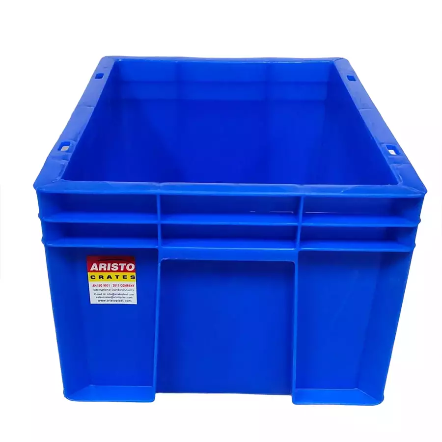 Blue Industrial Storage Crate