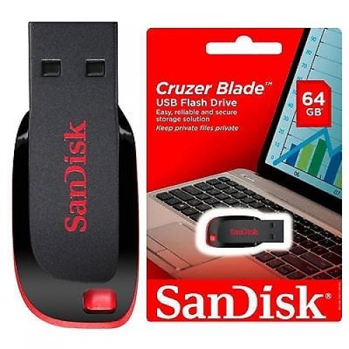 SanDisk 64gb Cruzer Blade USB Flash Drive/pen drive