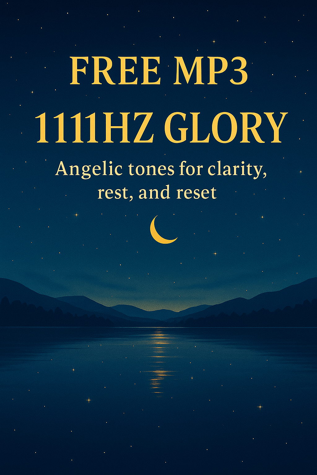 🎁 Free MP3: “1111Hz Glory” – Angelic tones for clarity, rest, and reset.