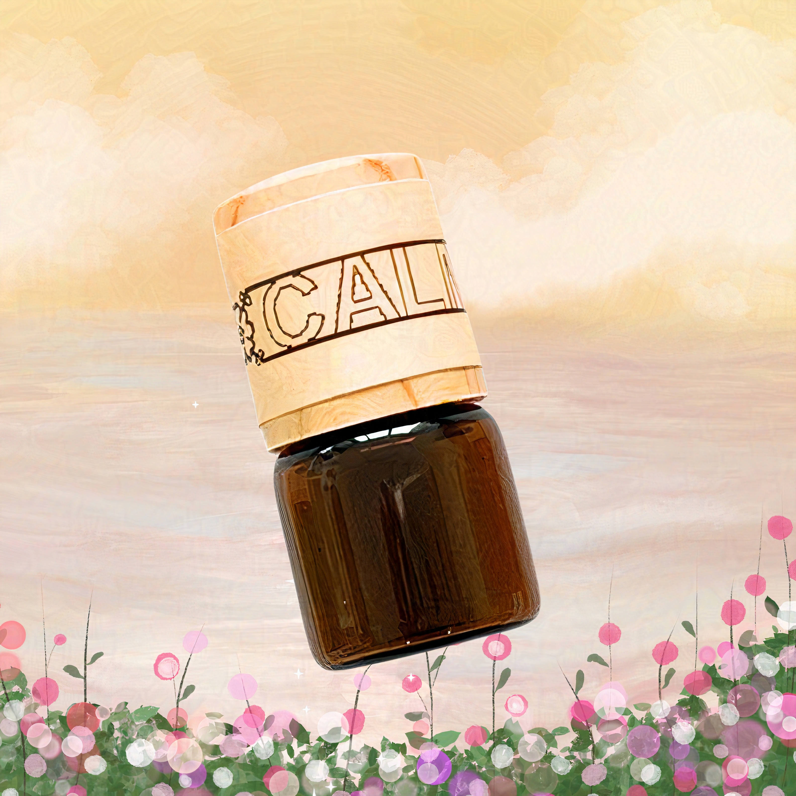 Calm | Lavender & Frankincense Perfume Oil Roller Mini-Bottle – Handmade Grounding Scent for Serenity (1.5mL)