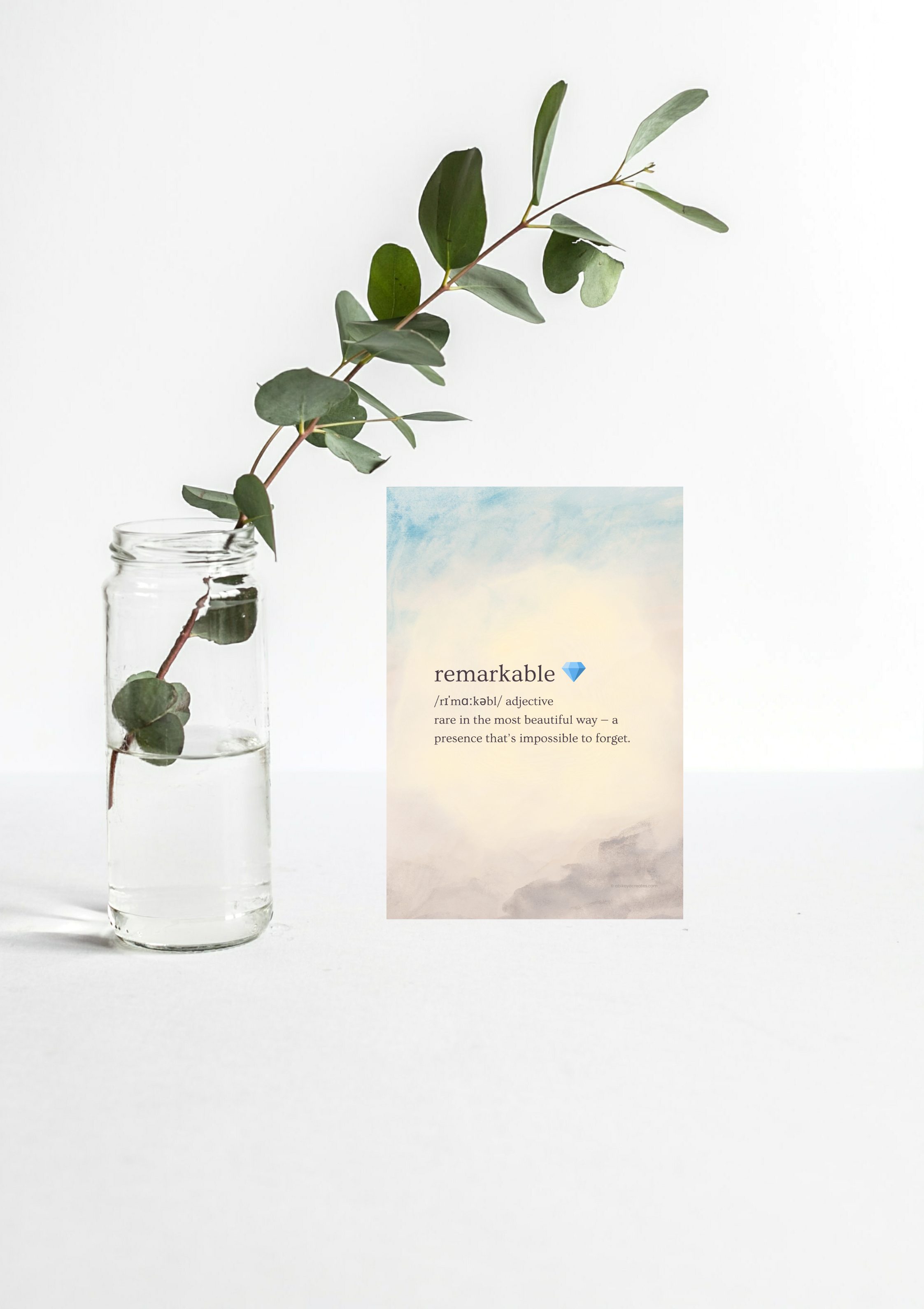 Design #84 - “Remarkable” Printable Wall Art | Gentle Inspiration for Daily Encouragement | Wall Art Gift (A6–A3+, PDF)