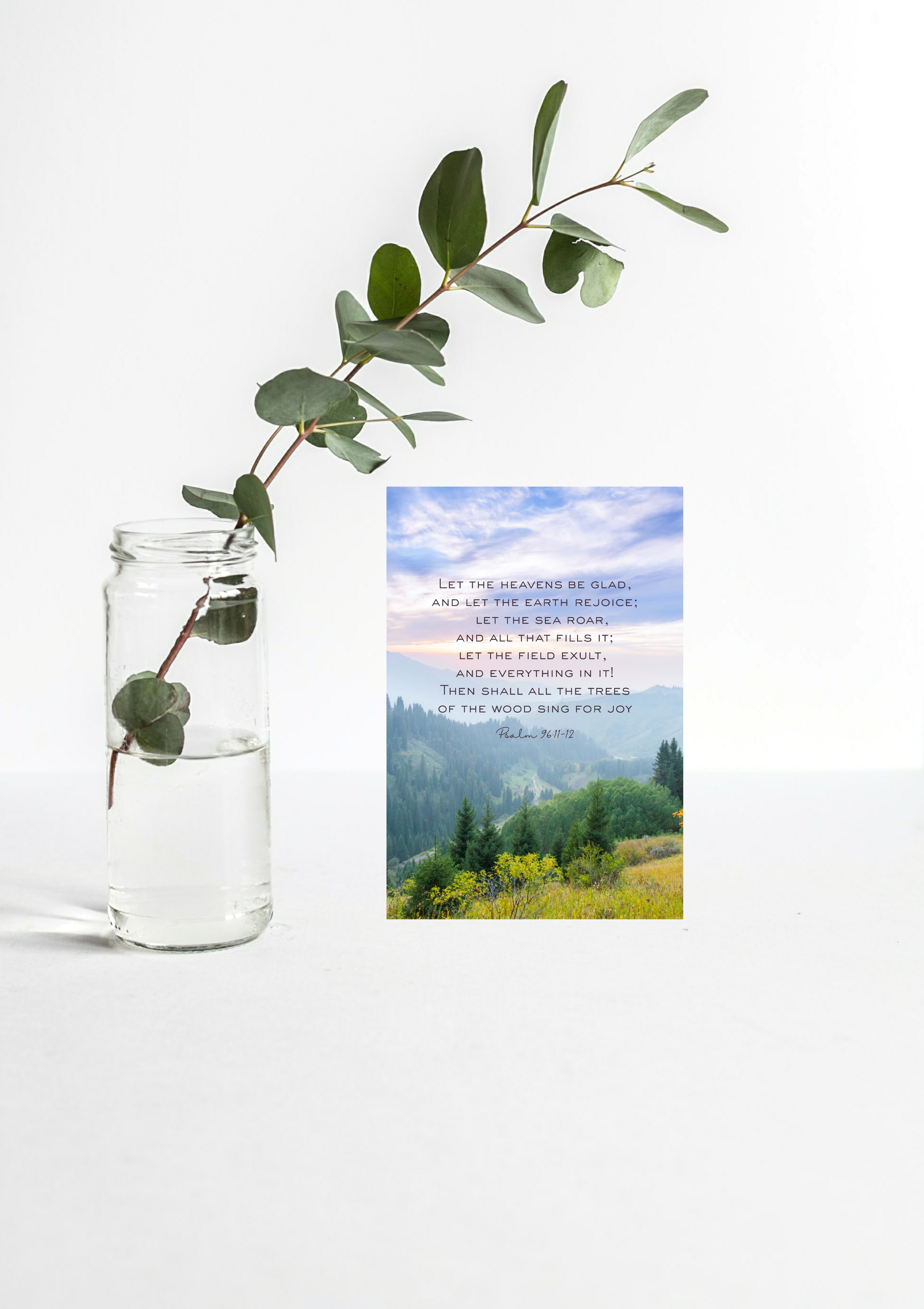 Design #11 - Let the Earth Rejoice – Psalm 96:11-12 Printable Art | Nature Scripture Wall Decor | Christian Faith-Inspired Poster (A6–A3+, PDF)
