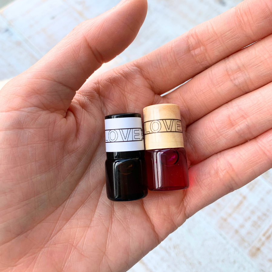 Rose Otto Oil Handmade Natural Perfume Roller Mini-Bottle in Golden Jojoba Oil | Love Perfume | Aromatherapy | Calming Scent Love (1.5mL)