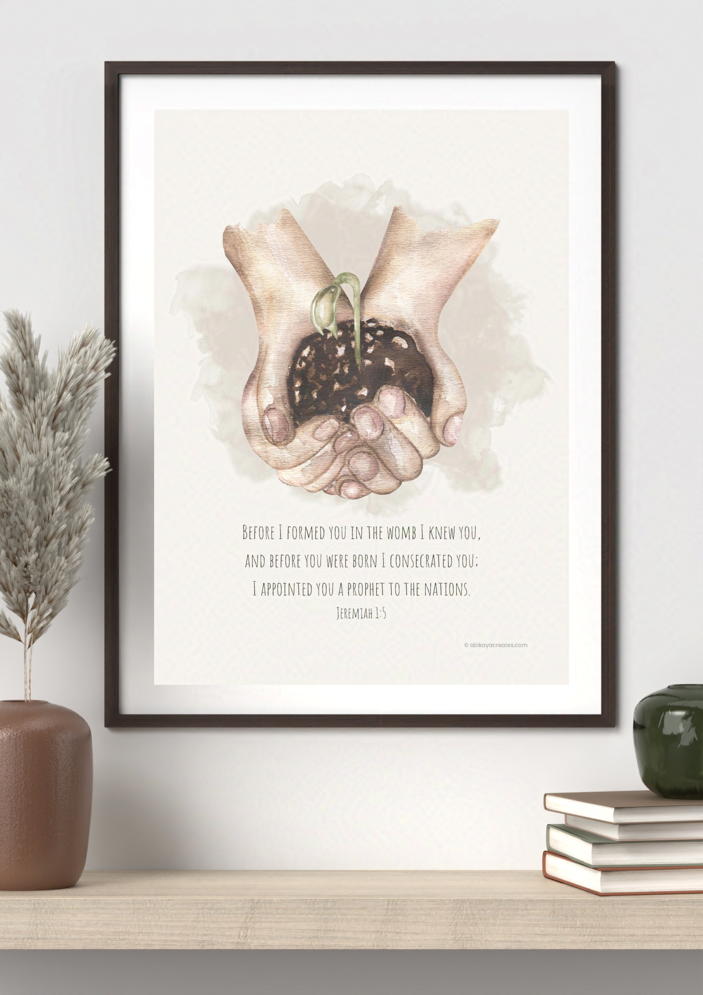 Design #32 - "Before I Formed You" – Jeremiah 1:5 Printable Wall Art | Christian Gift (A6–A3+, PDF)