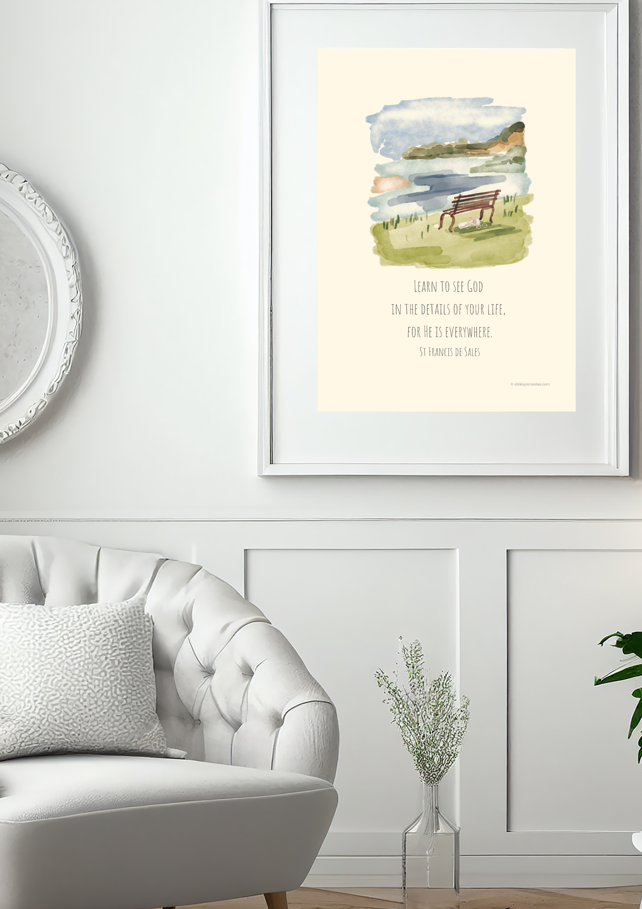 Design #23 - "Learn to See God in the Details" – St. Francis de Sales Quote | Gentle Catholic Printable | Wall Art | Scripture Décor | Christian Gift (A6–A3+, PDF)