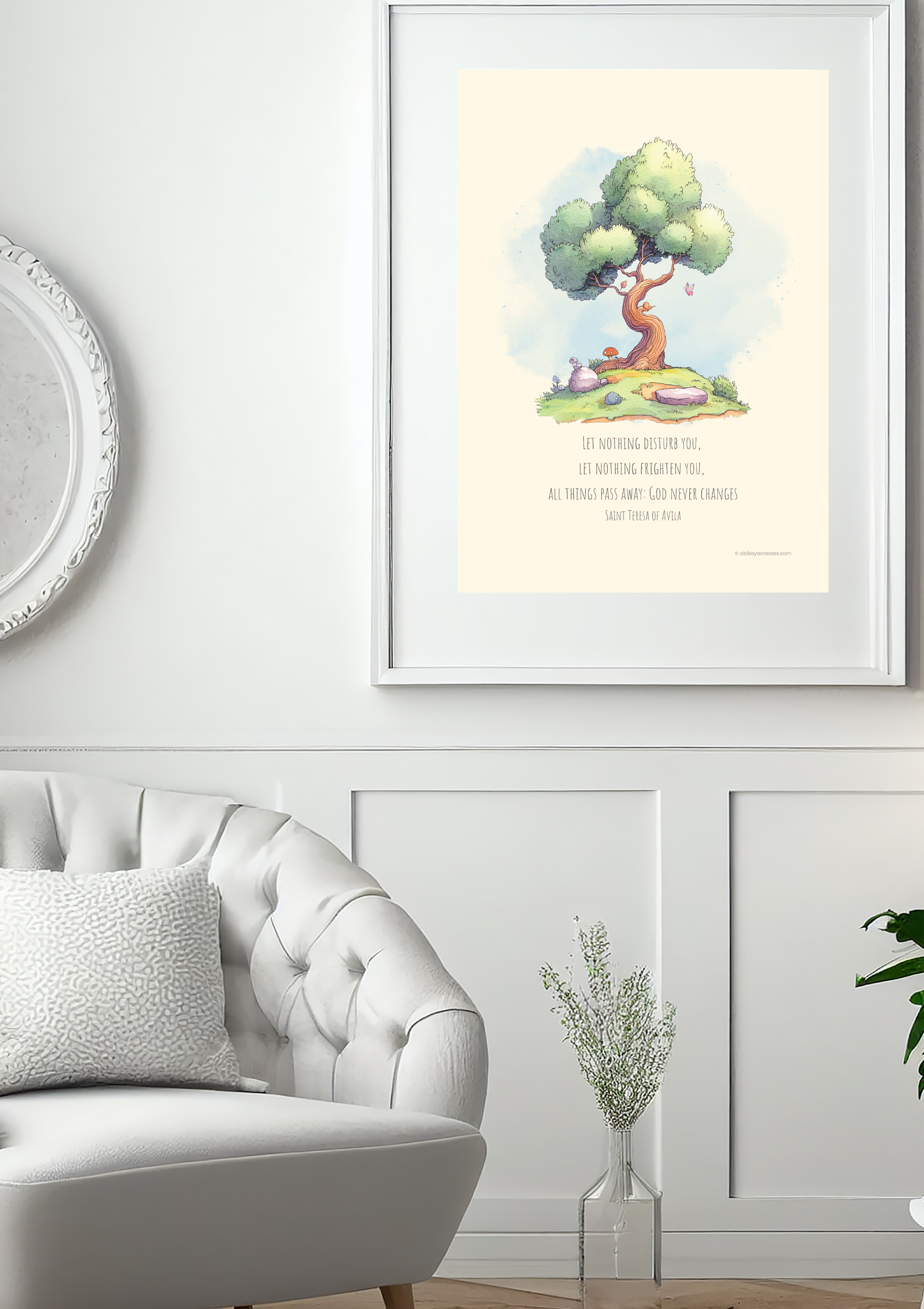 Design #21 - Let Nothing Disturb You – Saint Teresa of Ávila | Peaceful Printable | Wall Art | Scripture Décor | Christian Gift (A6–A3+, PDF)