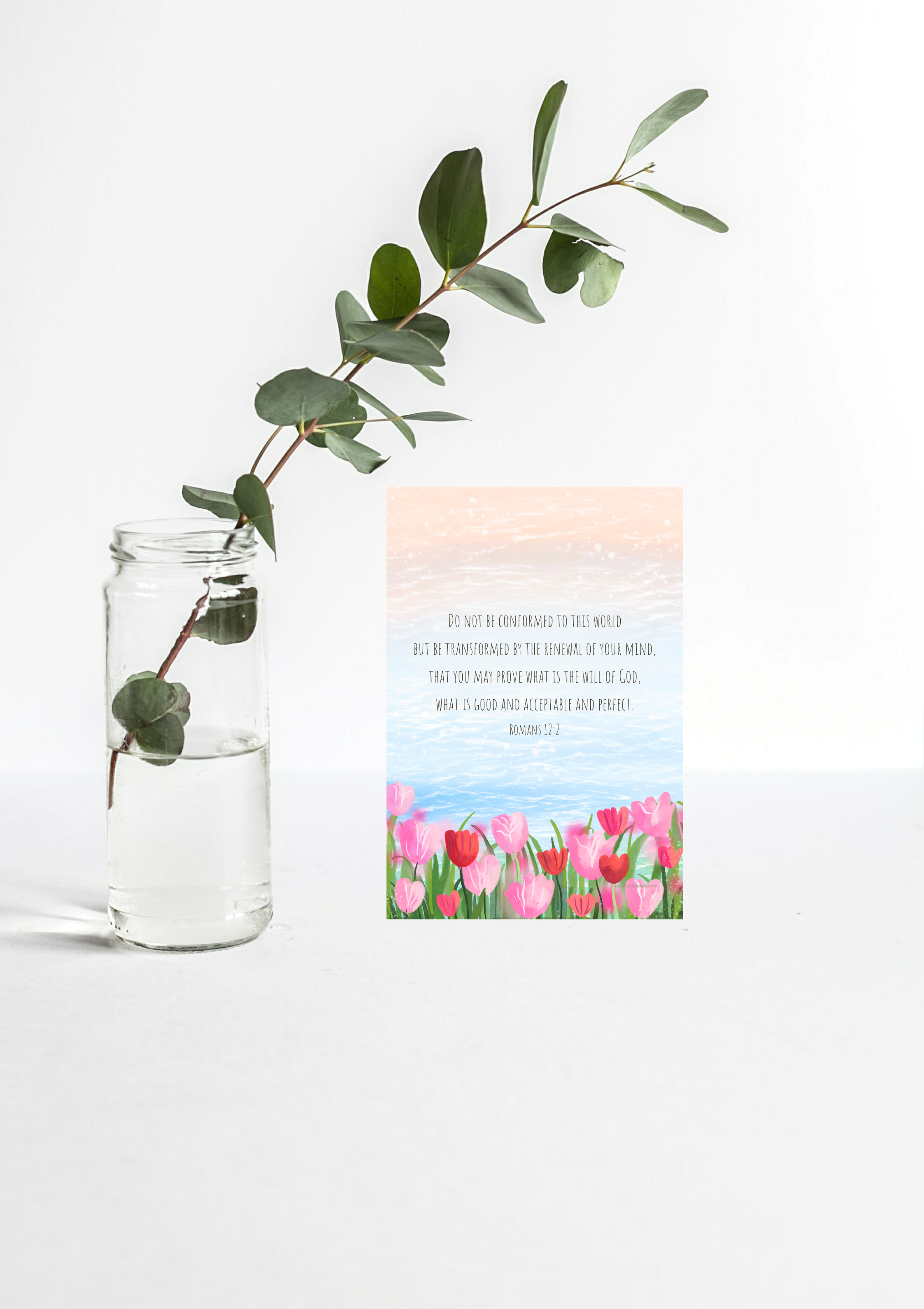 Design #97 - Romans 12:2 Printable – Be Transformed by the Renewal of Your Mind | Christian Wall Art | Christian Gift (A6–A3+, PDF)