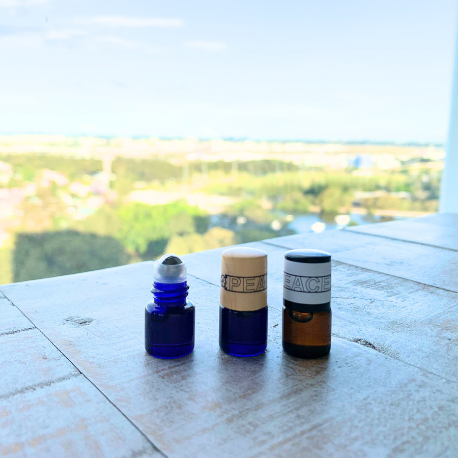 Neroli Essential Oil Handmade Natural Perfume Roller Mini-Bottle in Golden Jojoba Oil | Aromatherapy | Calming Perfume Inner Peace (1.5mL)