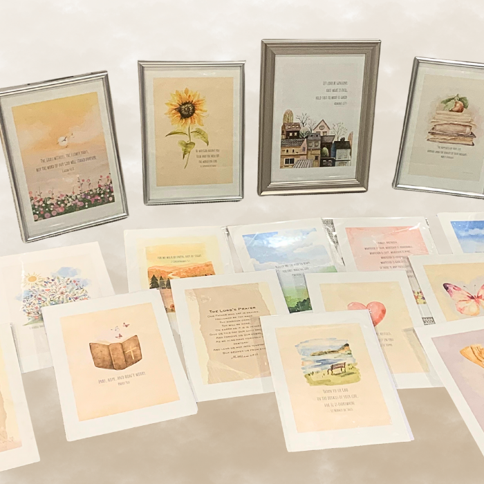 The Sage Prints | Christian & Stoic Quote Art on Premium Parchment Art Paper by Abi Kaya Creates™