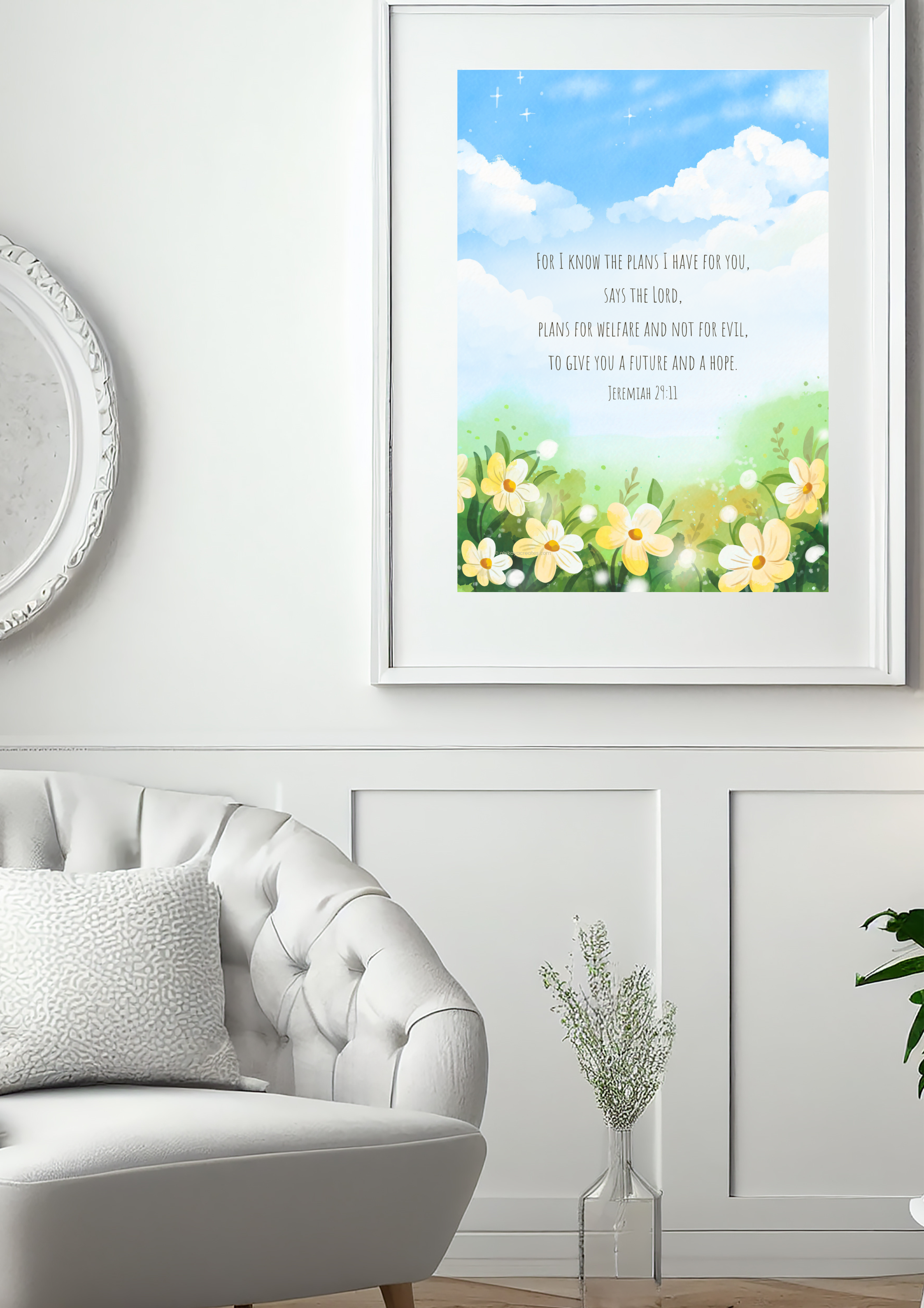 Design #94 - Jeremiah 29:11 Printable – Plans to Give You a Future and a Hope | Scripture Wall Art | Printable Wall Art | Christian Gift (A6–A3+, PDF)