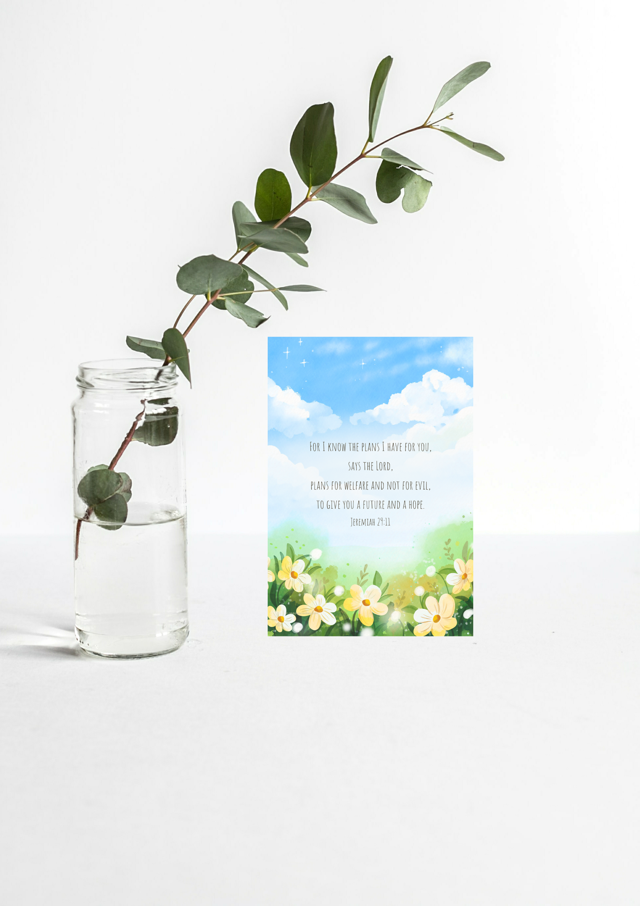 Design #94 - Jeremiah 29:11 Printable – Plans to Give You a Future and a Hope | Scripture Wall Art | Printable Wall Art | Christian Gift (A6–A3+, PDF)