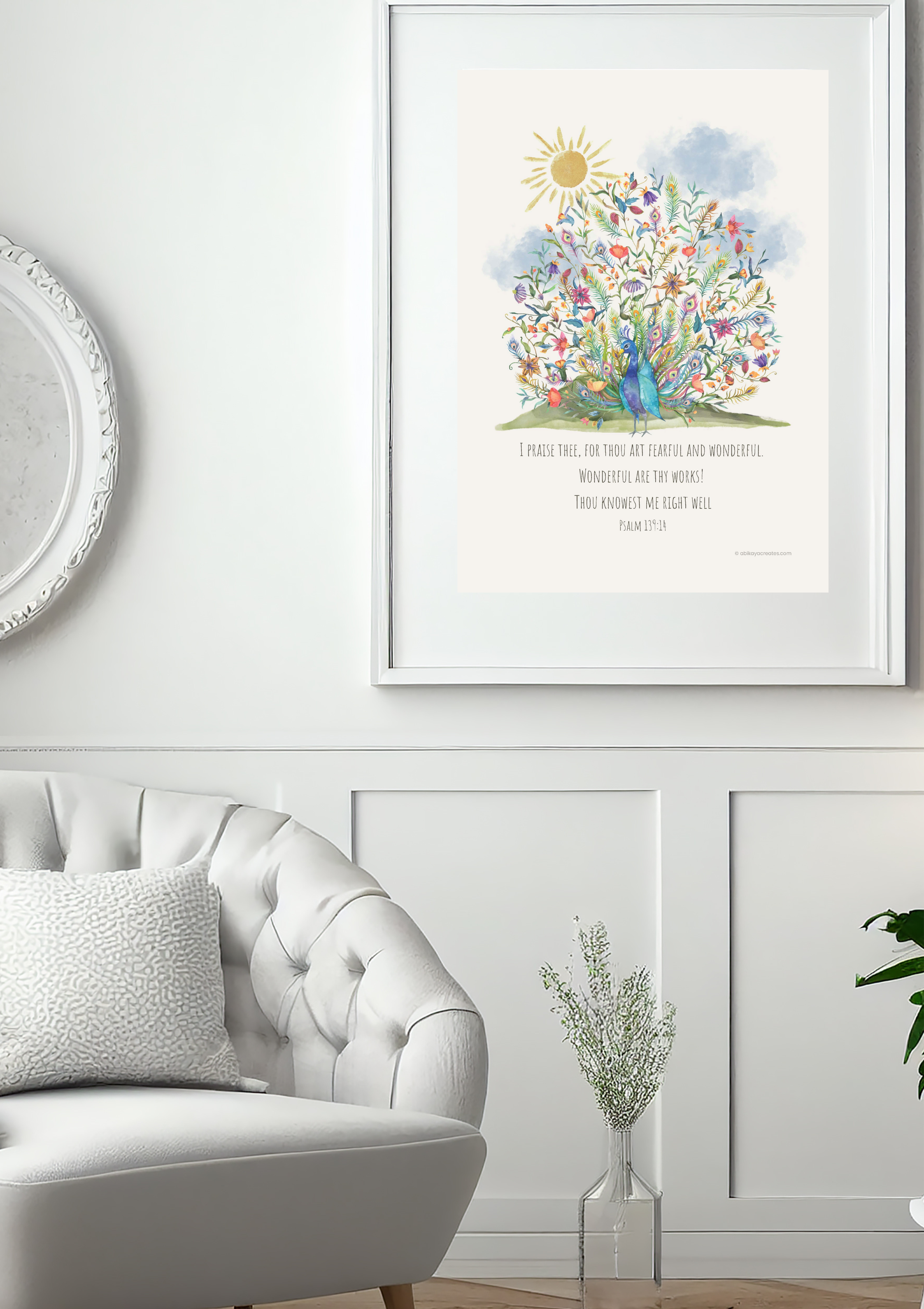 Design #31 - Fearfully and Wonderfully Made – Psalm 139:14 Printable Wall Art | Christian Gift (A6–A3+, PDF)