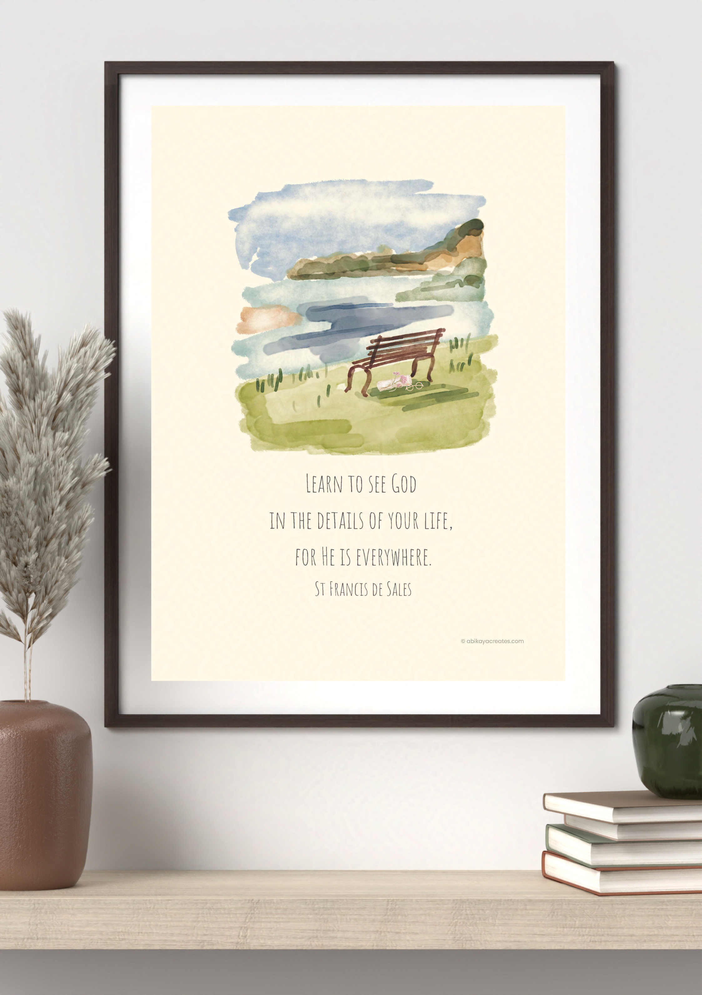 Design #23 - "Learn to See God in the Details" – St. Francis de Sales Quote | Gentle Catholic Printable | Wall Art | Scripture Décor | Christian Gift (A6–A3+, PDF)