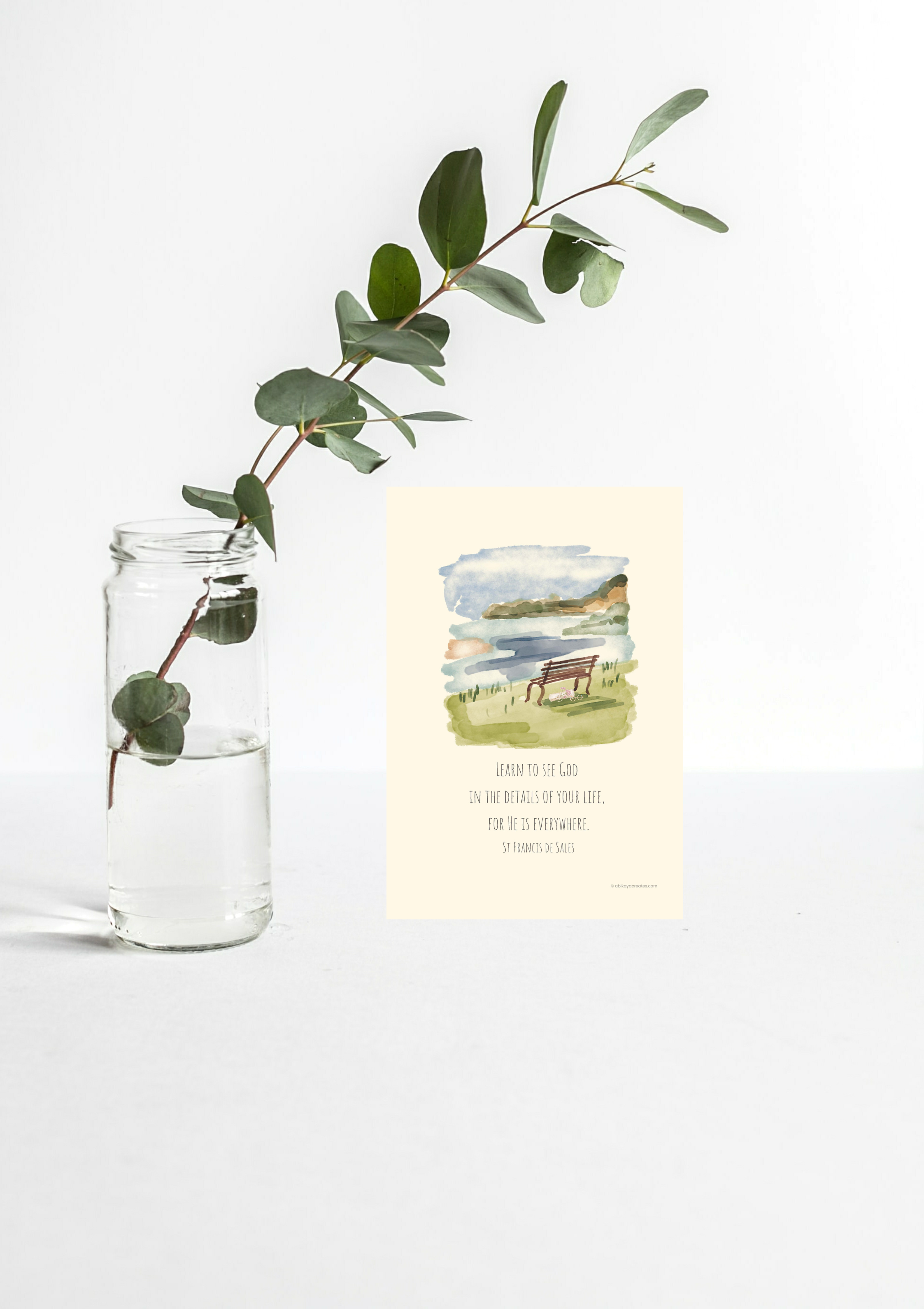Design #23 - "Learn to See God in the Details" – St. Francis de Sales Quote | Gentle Catholic Printable | Wall Art | Scripture Décor | Christian Gift (A6–A3+, PDF)