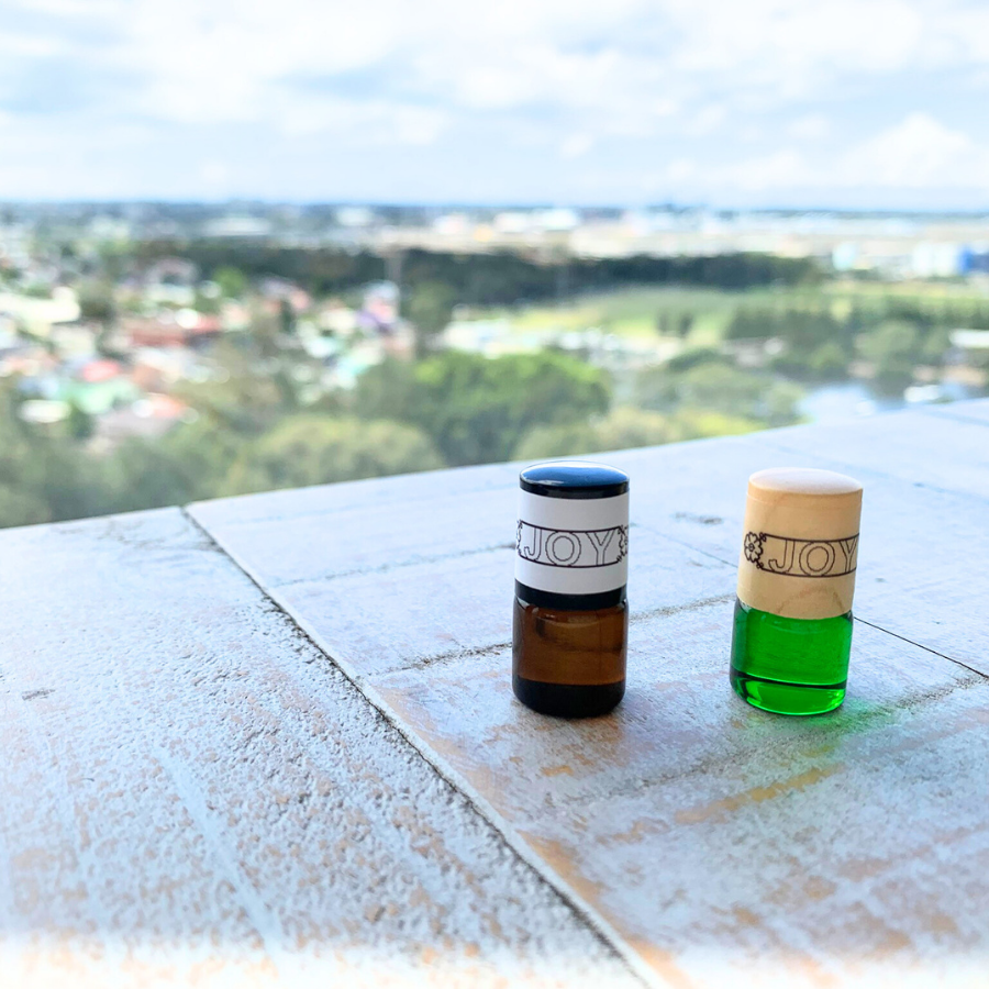 Citrus Handmade Natural Perfume Oil Roller Mini-Bottle in Golden Jojoba Oil | Joy Perfume | Aromatherapy | Uplifting Blend for Joy (1.5mL)