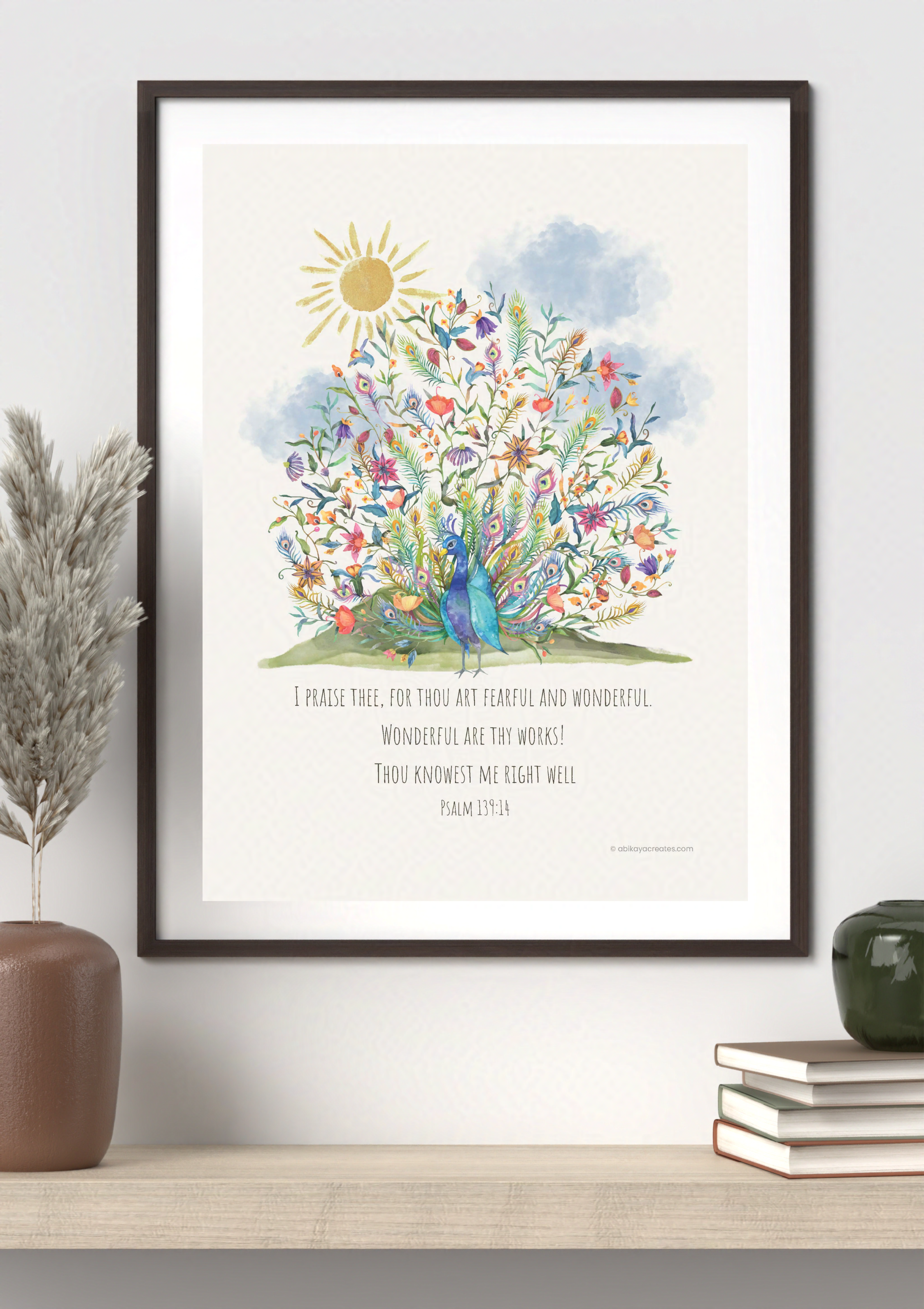 Design #31 - Fearfully and Wonderfully Made – Psalm 139:14 Printable Wall Art | Christian Gift (A6–A3+, PDF)