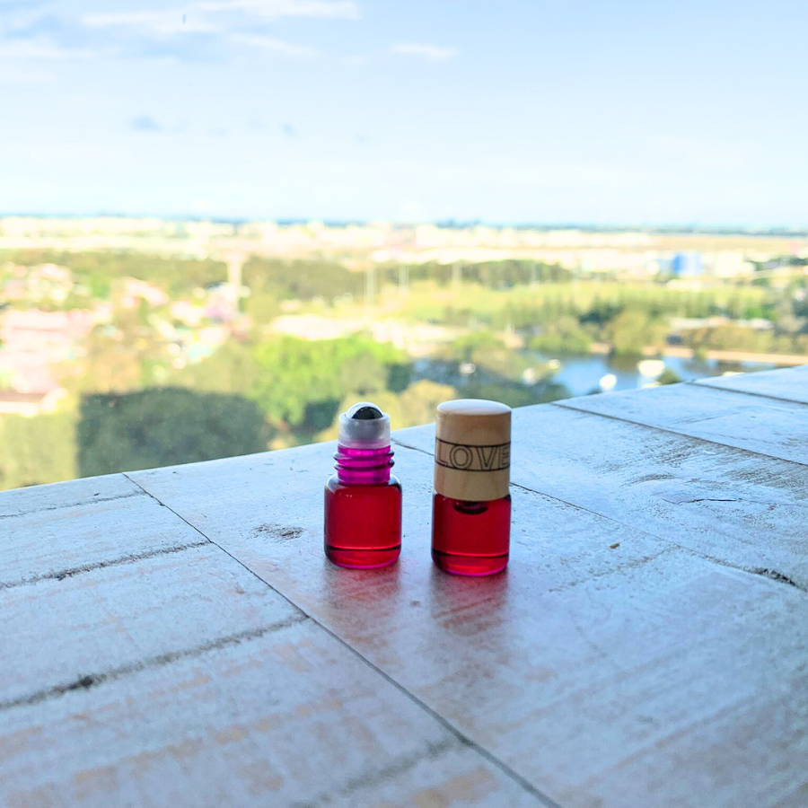 Rose Otto Oil Handmade Natural Perfume Roller Mini-Bottle in Golden Jojoba Oil | Love Perfume | Aromatherapy | Calming Scent Love (1.5mL)