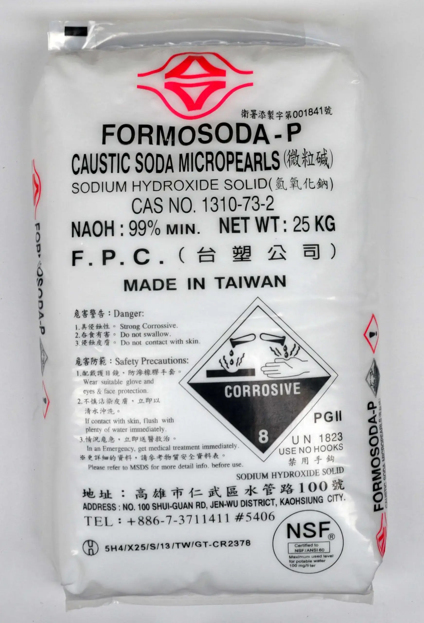 Formosa Boncuk Kostik (Sodyum Hidroksit %99) - Tayvan Menşeli