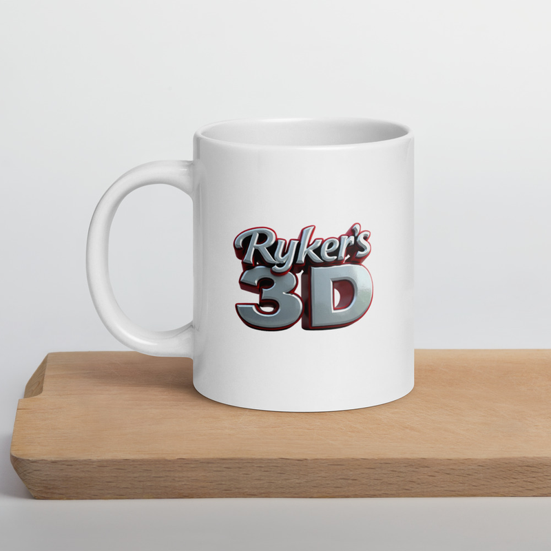 White glossy mug RyKeR's3D