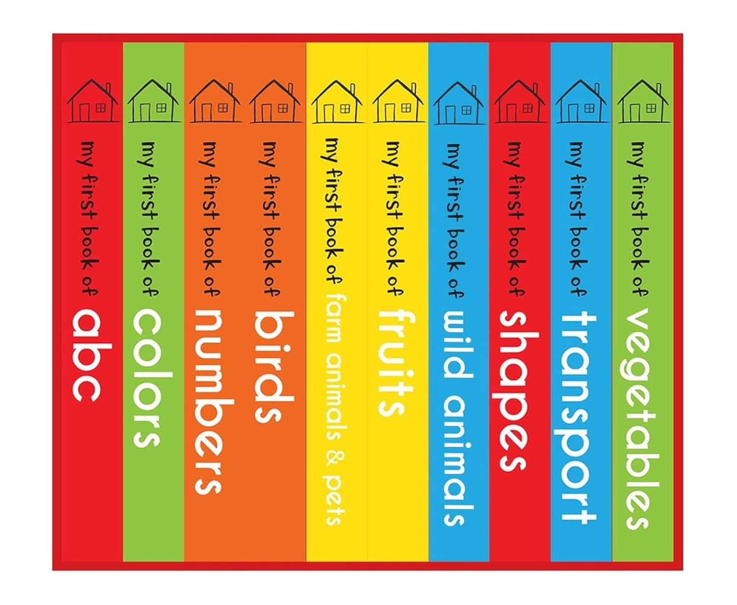 My First Library: Box Set of 10 Board Books for Kids