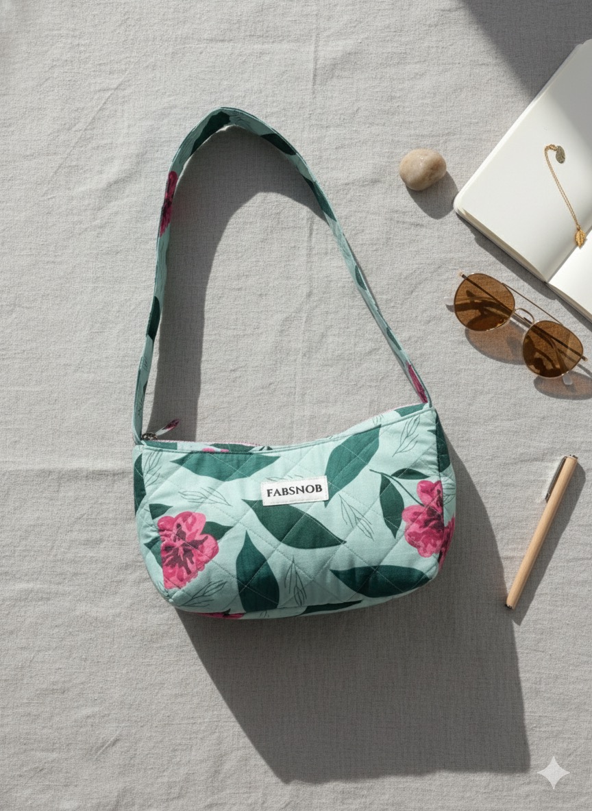 Floral Pattern Shoulder Bag