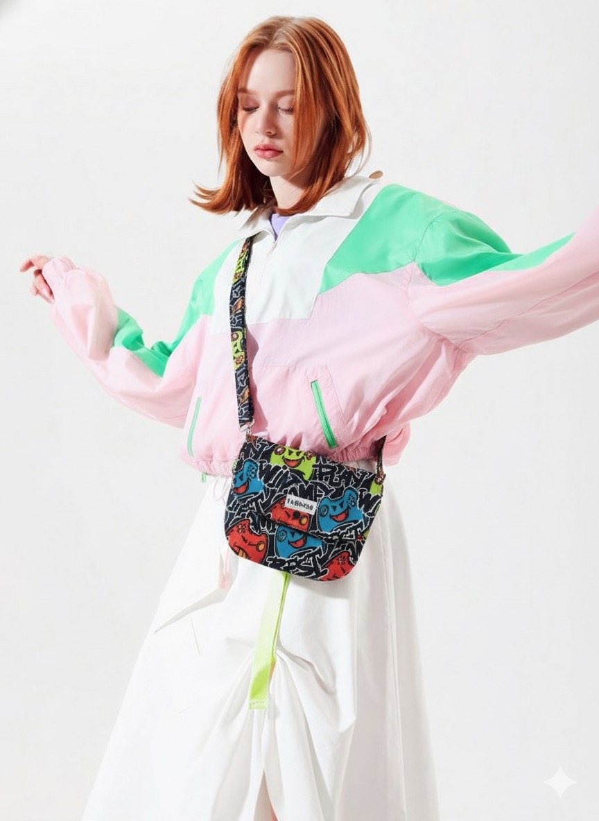 Colorful Graffiti Shoulder Bag
