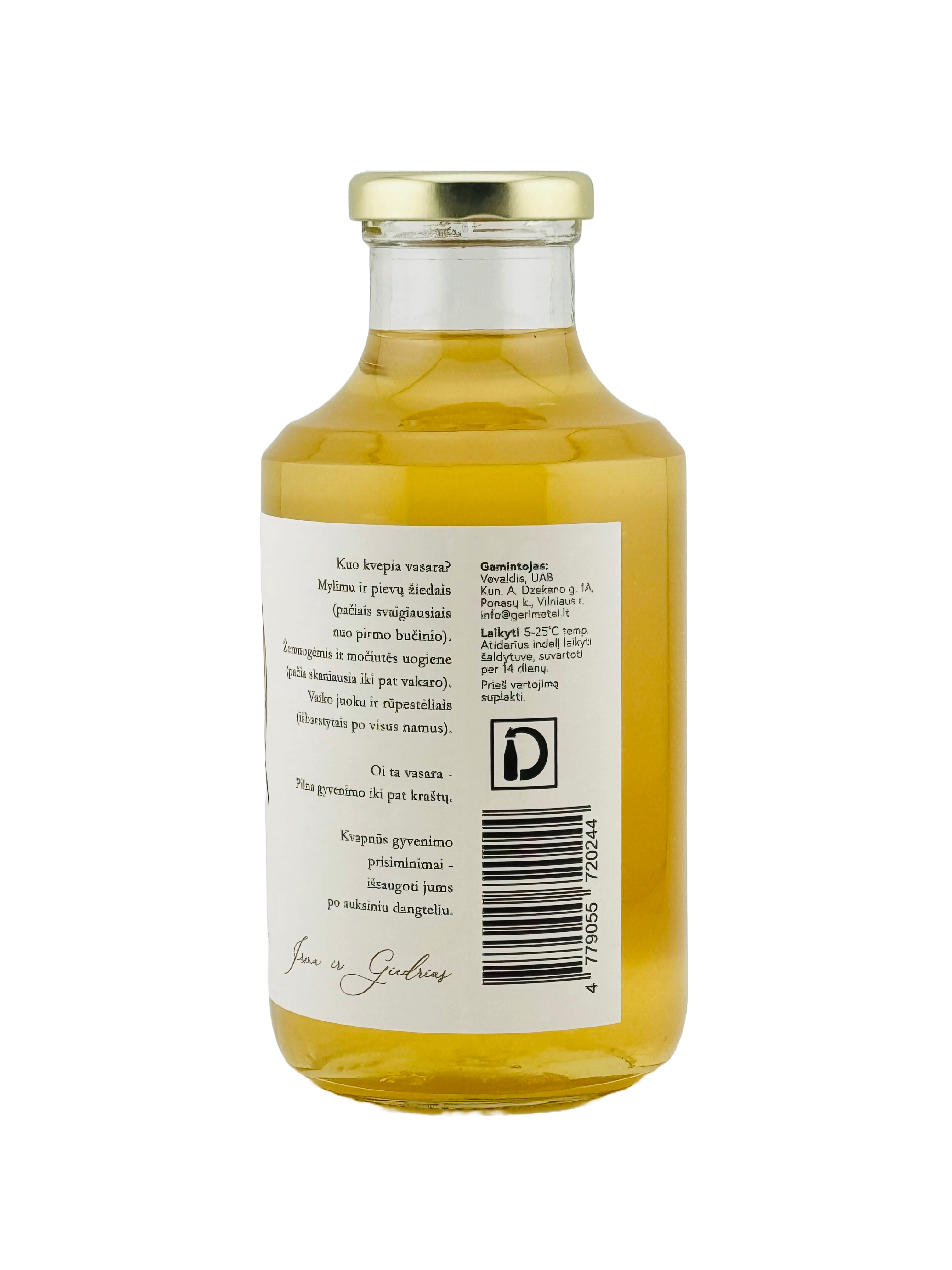 Šeivamedžių žiedų sirupas GERI METAI 500ml