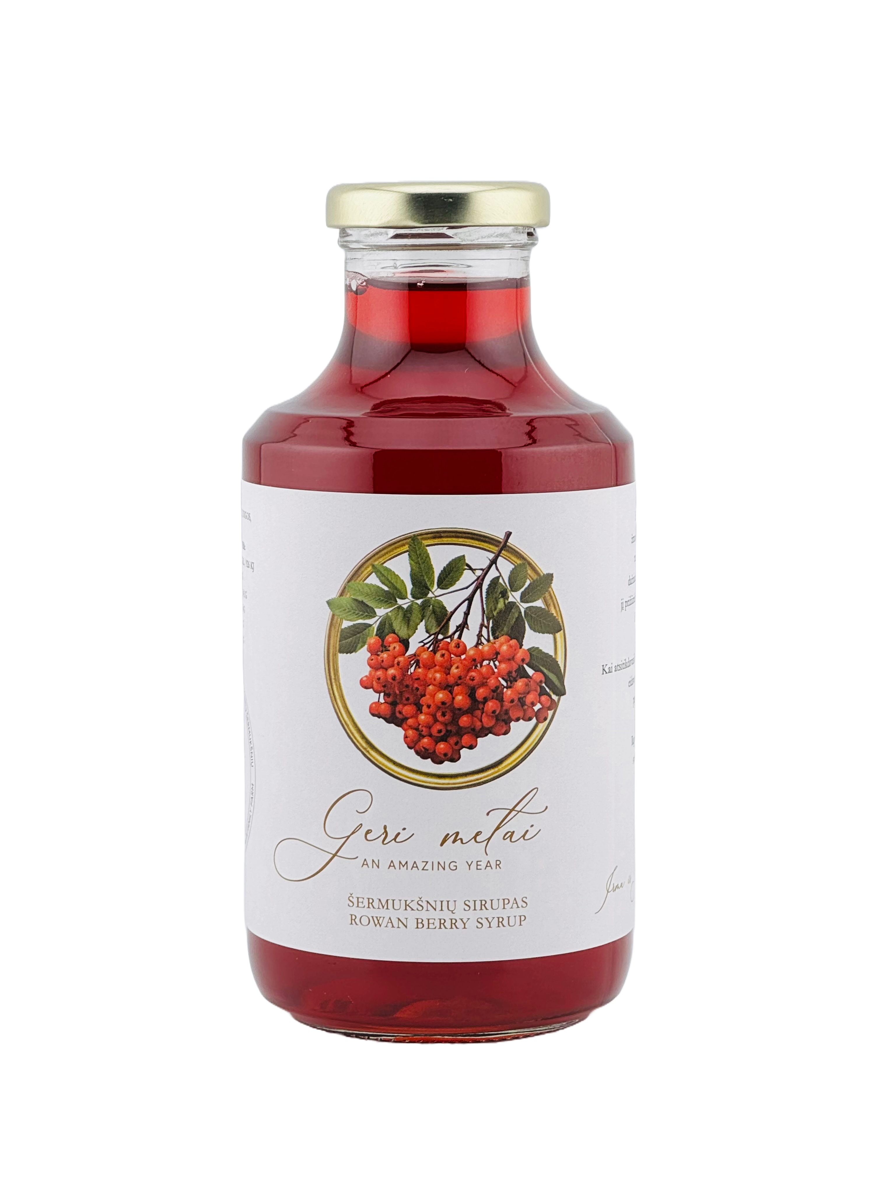 Šermukšnių sirupas GERI METAI 500ml