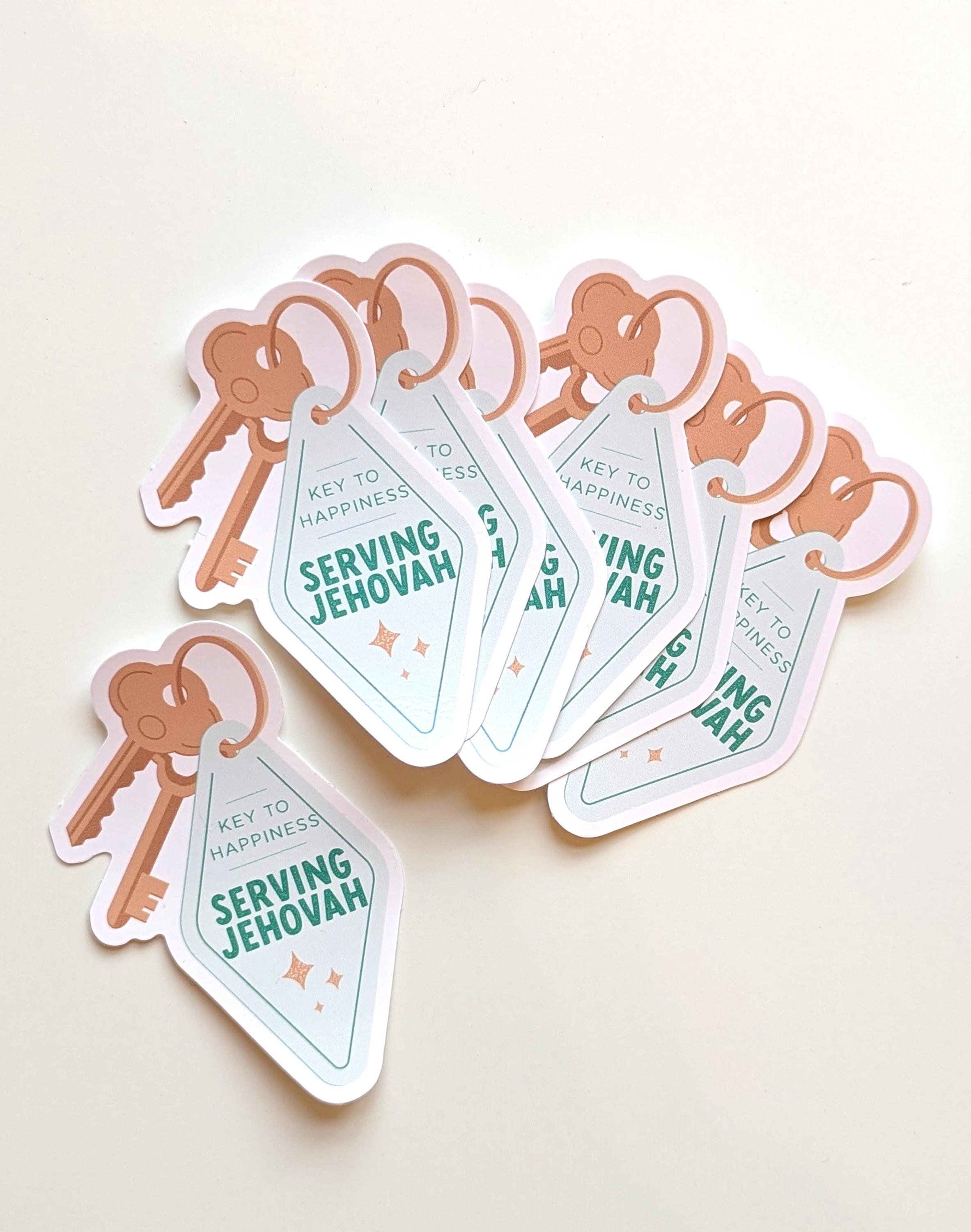 Serving Jehovah Key to Happiness Sticker