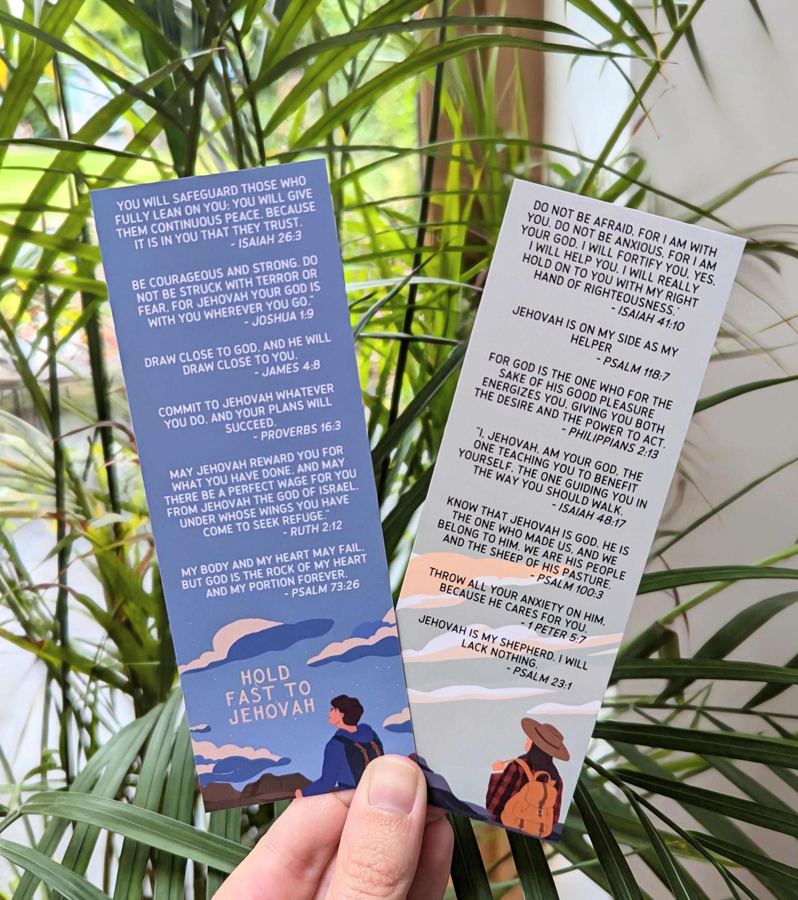 Jehovah Encouraging Scriptures Bookmark