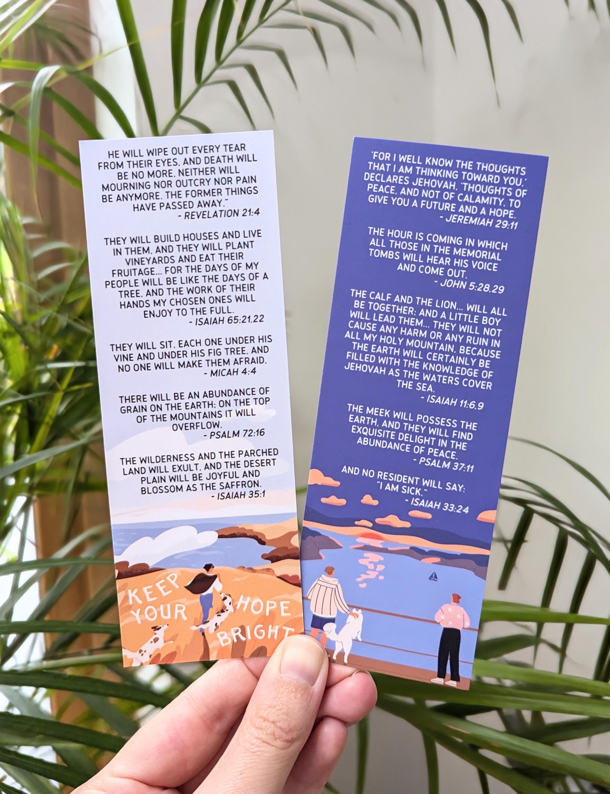 Paradise Hope Encouraging Scriptures Bookmark
