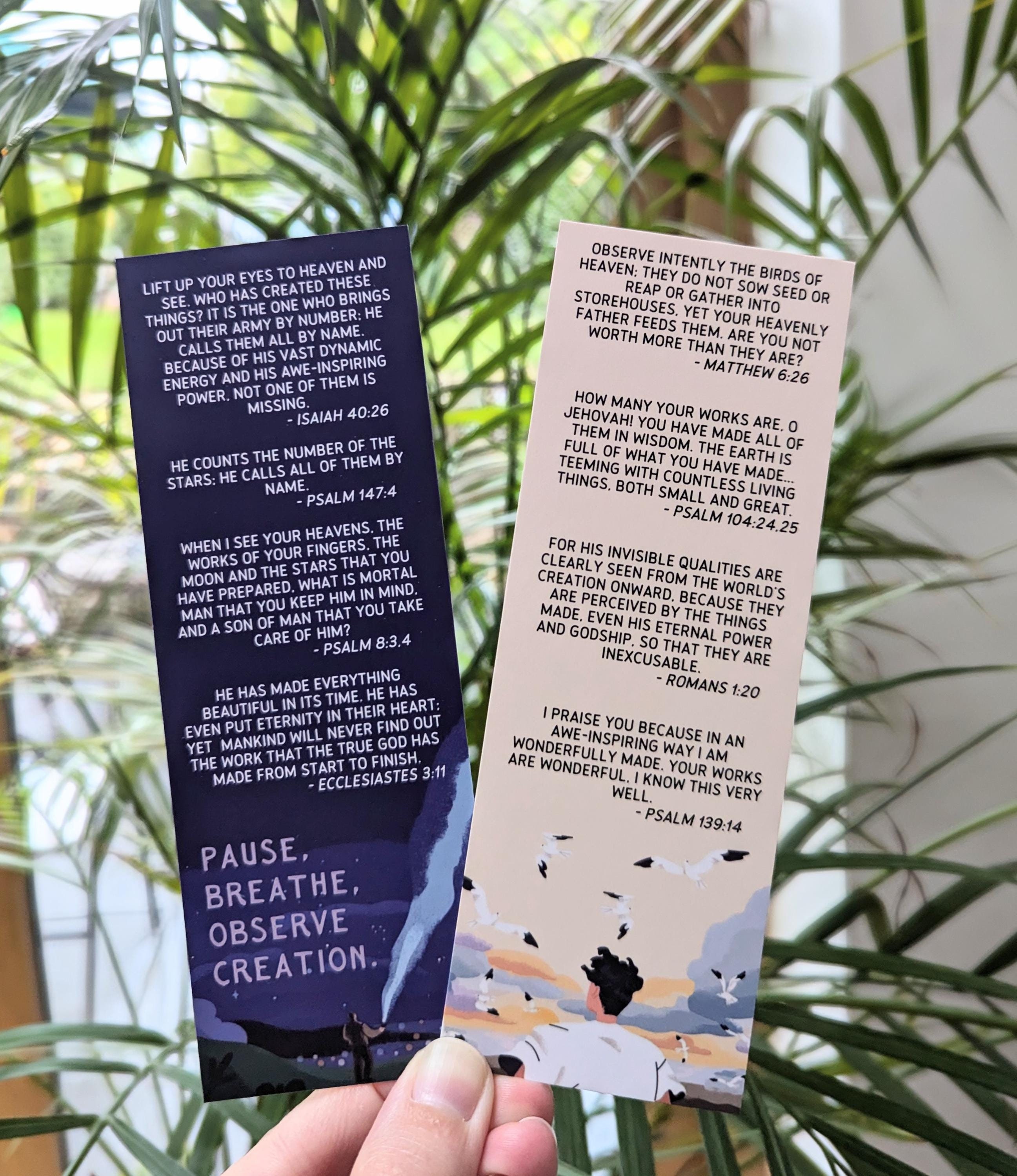 Creation Encouraging Scriptures Bookmark