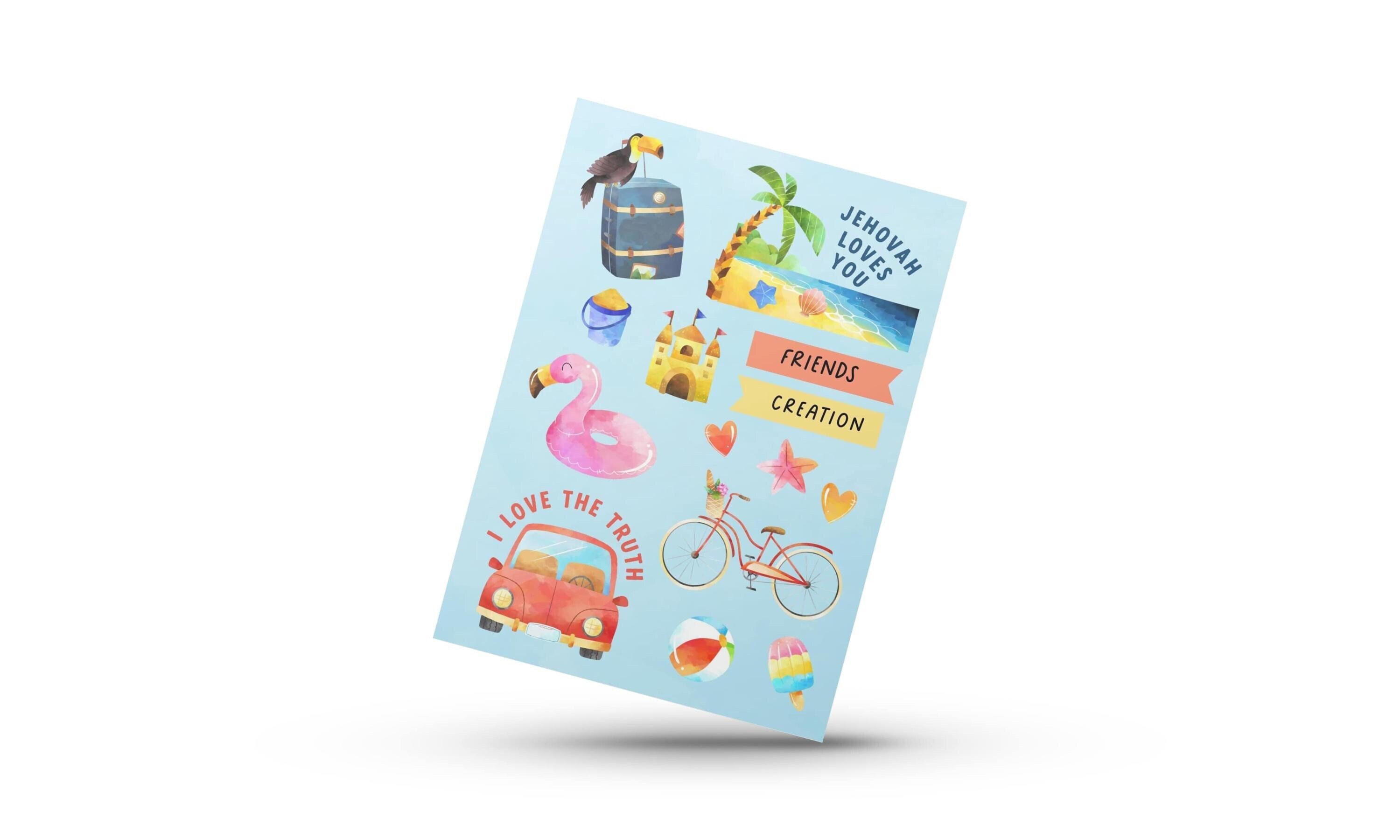 Travel Vacation Sticker Sheet